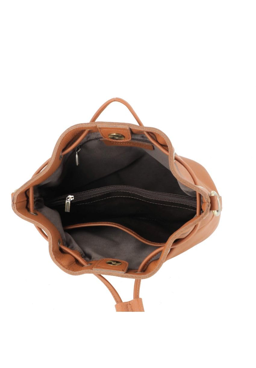 double-tree-sac-seau-bandouli-re-cuir-cordon-serrage-22-cm image 5