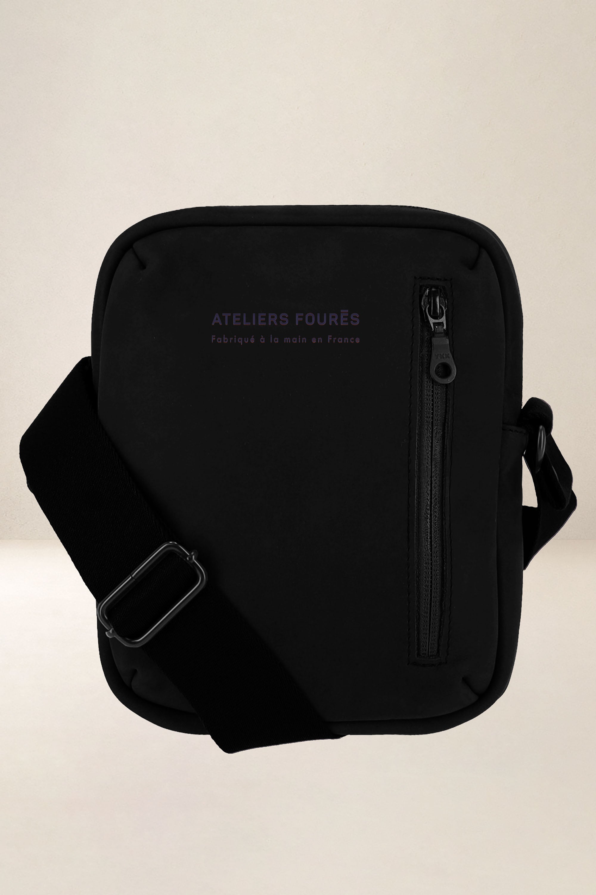 les-ateliers-four-s-euclide-pochette-cuir-marine-toile image 3