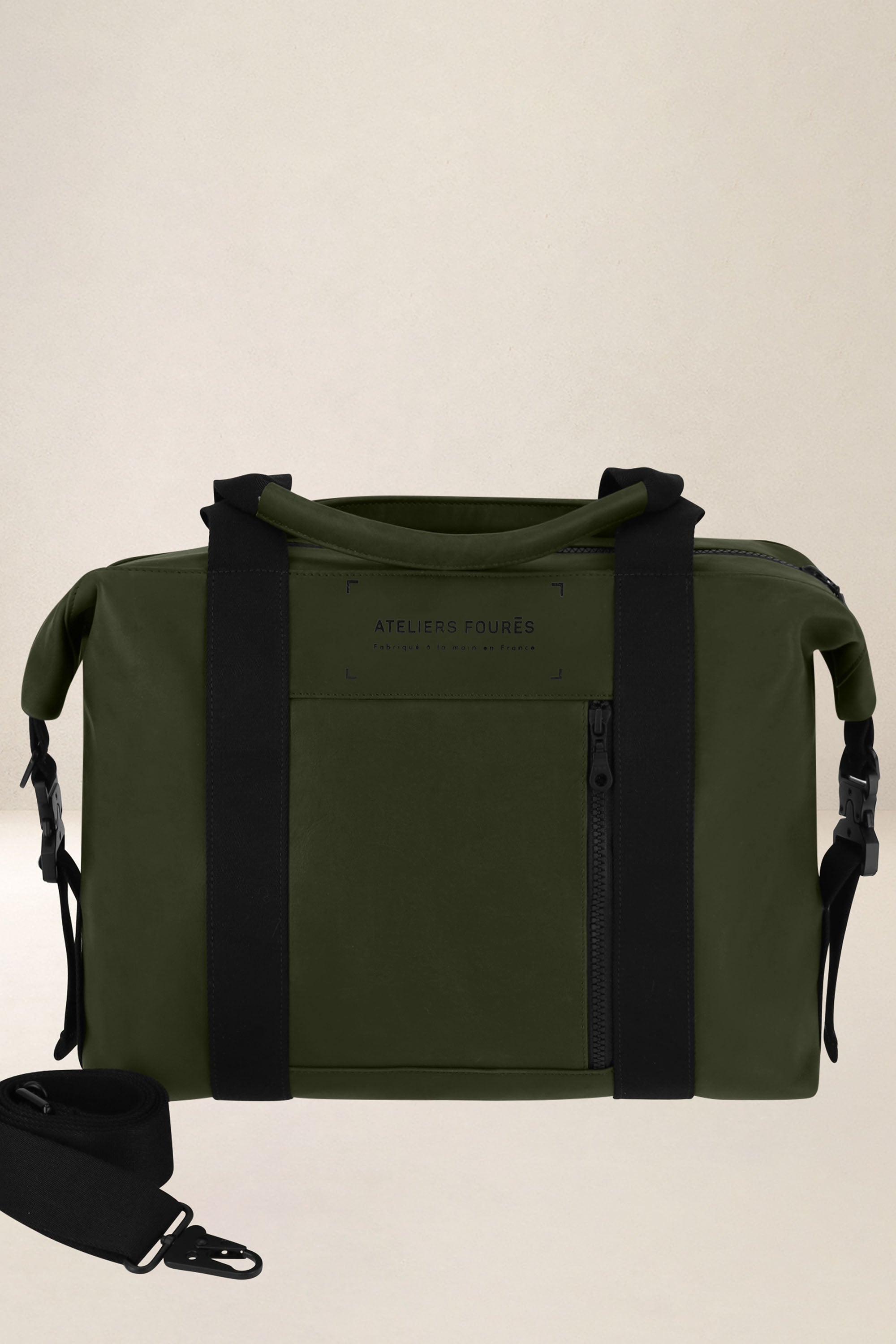 les-ateliers-four-s-socrate-sac-business-cuir-kaki image 1