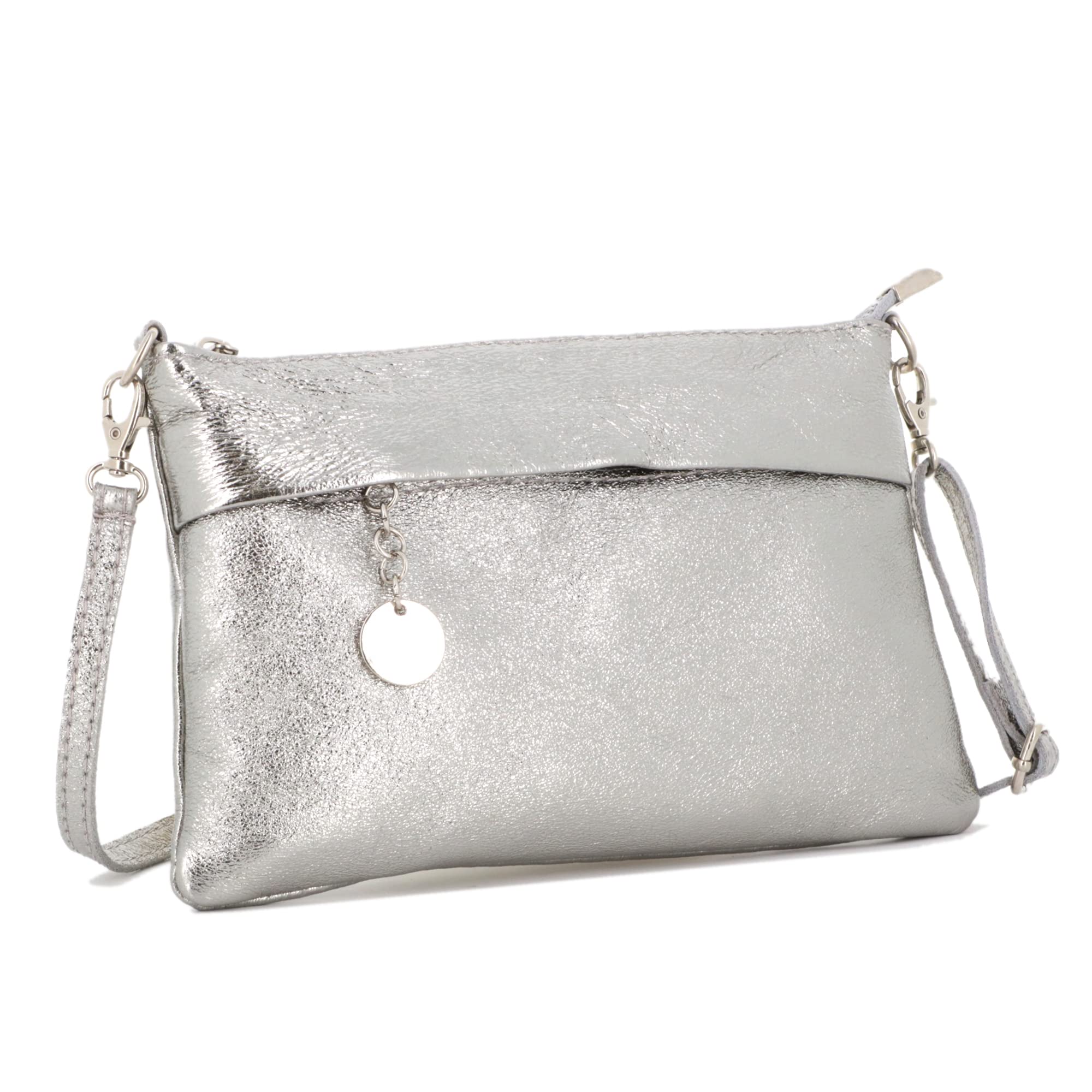 double-tree-petit-sac-bandouli-re-cuir-iris-argent-soir-e image 4