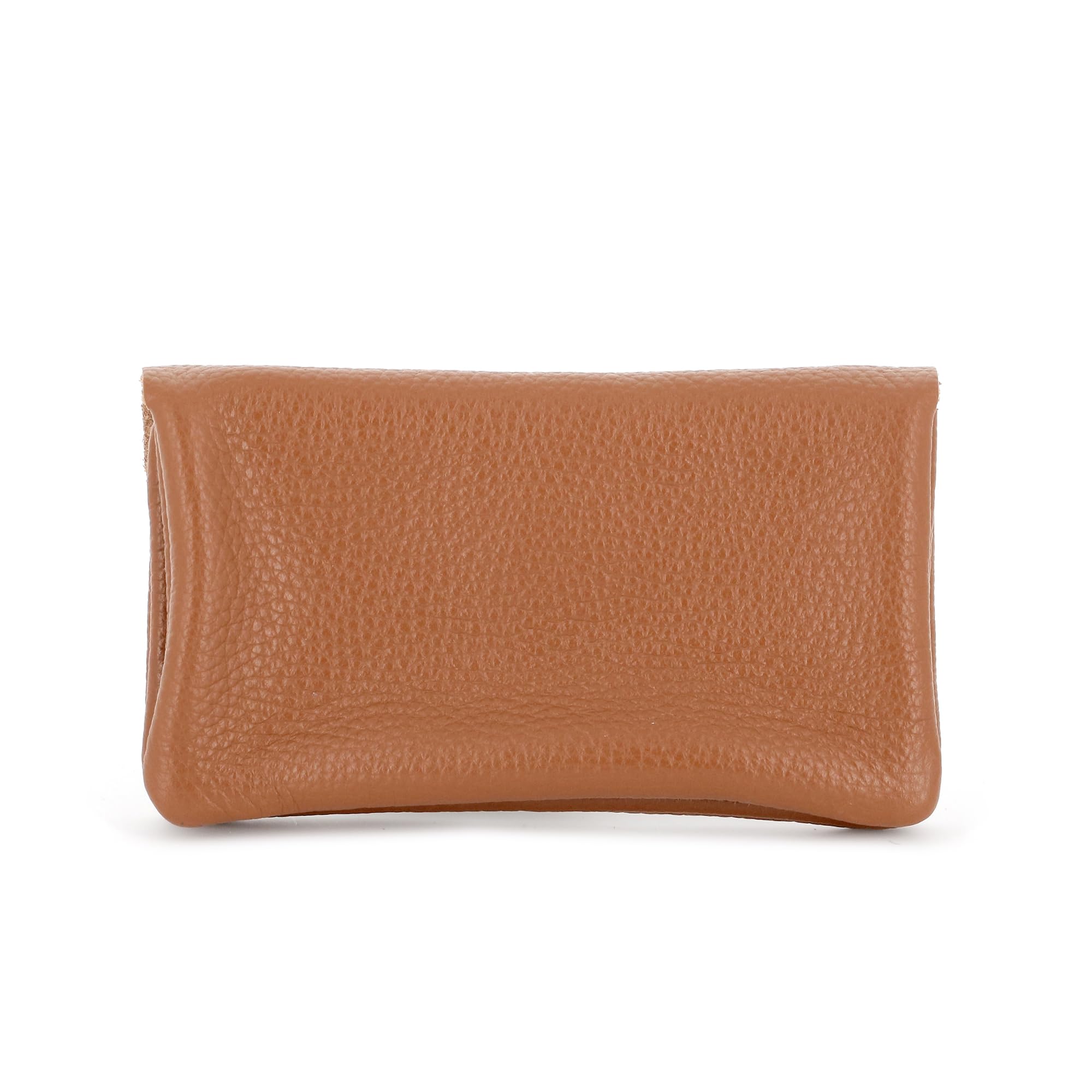 double-tree-porte-monnaie-cuir-grain-camel-femme image 3