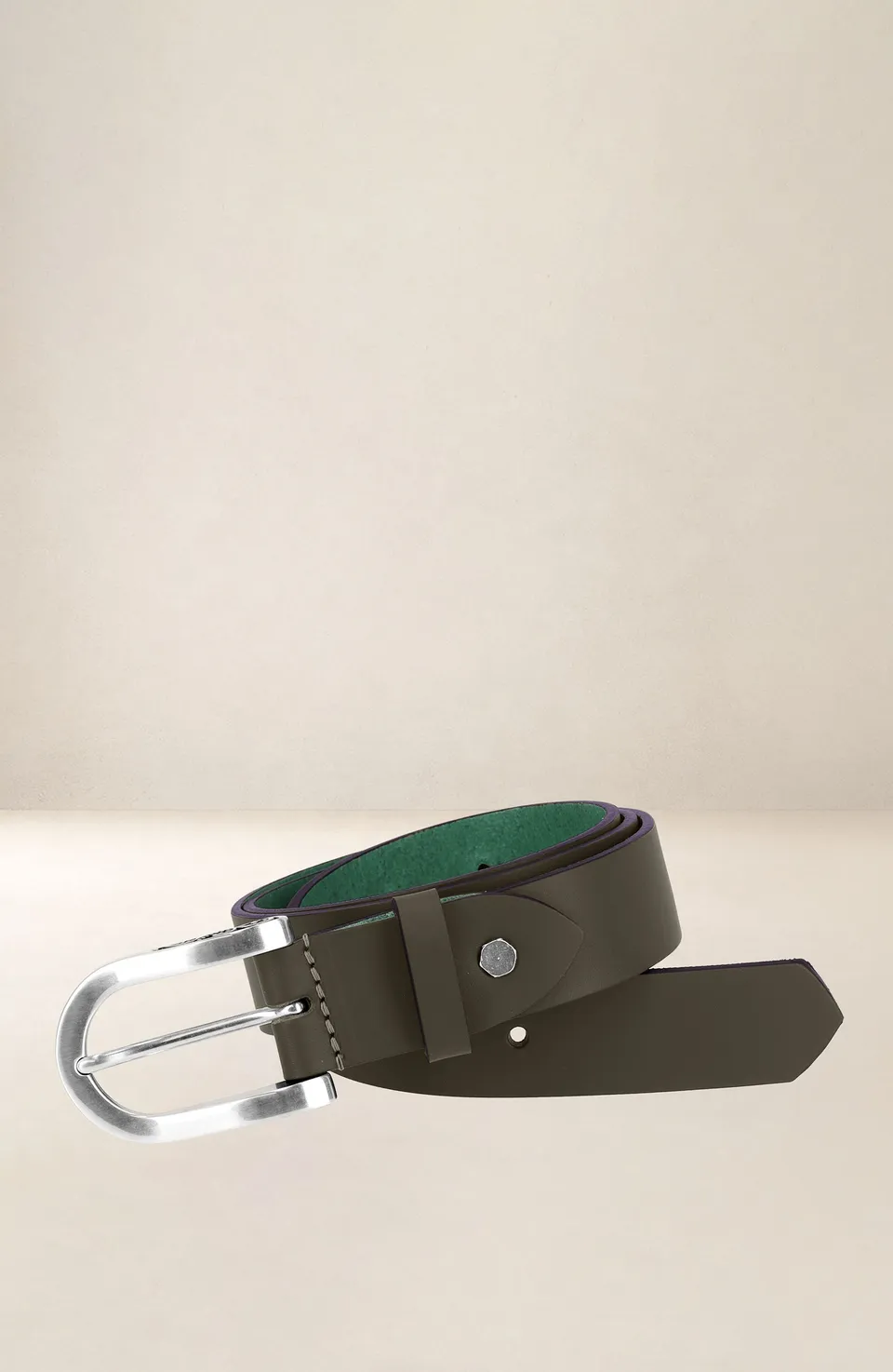 les-ateliers-four-s-aub-pine-ceinture-femme-cuir-kaki-90-cm image 1