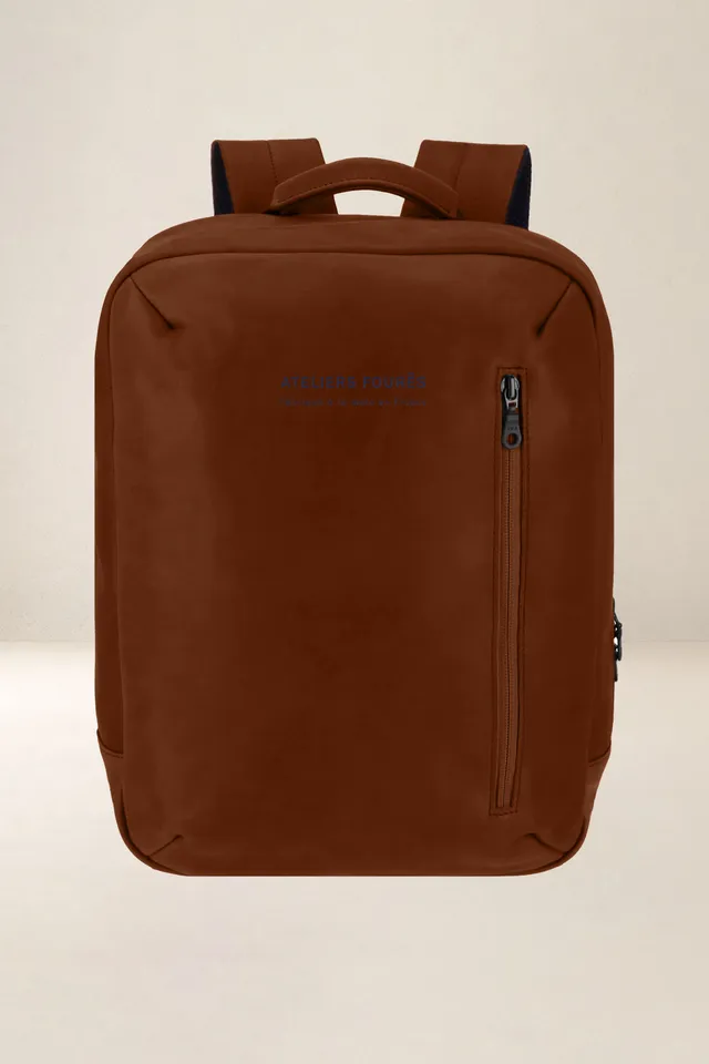 les-ateliers-four-s-euclide-sac-dos-cuir-mustang-ordinateur image 1
