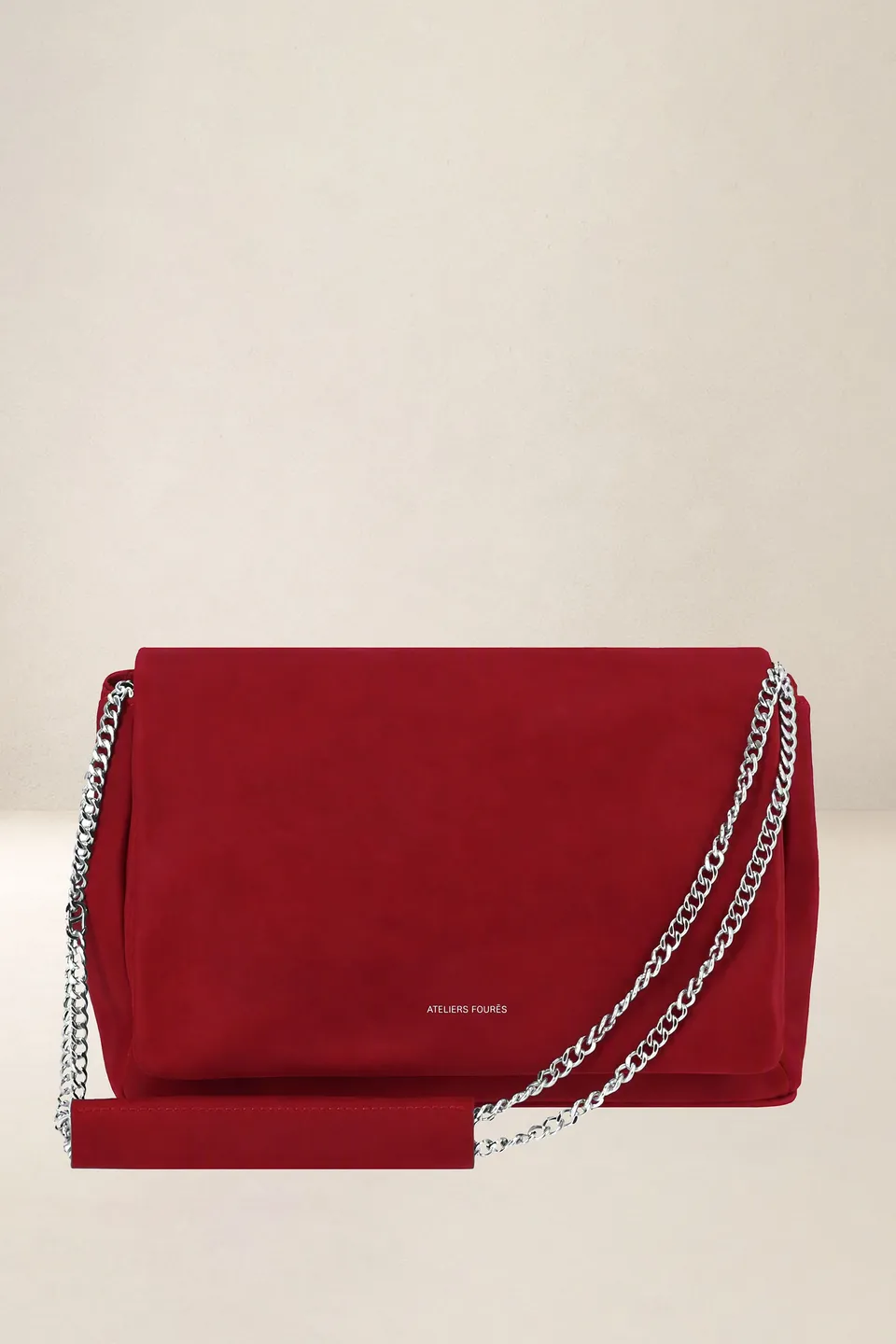 les-ateliers-four-s-thalassa-sac-main-cuir-kaki-grand-format image 1