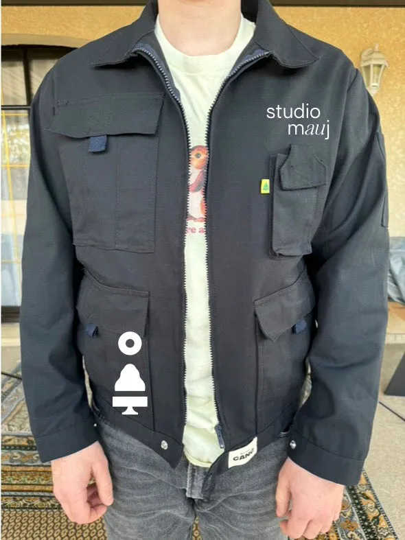 maison-gang-studio-mauj-veste-de-travail-noire-tu-unisexe image 1