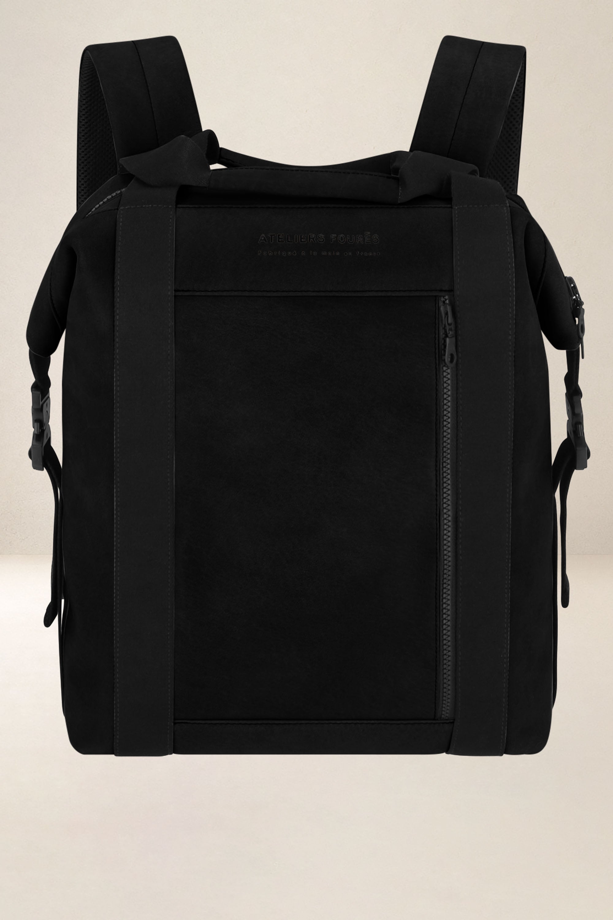 les-ateliers-four-s-socrate-sac-dos-cuir-kaki-37-cm image 1