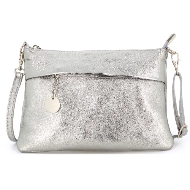 double-tree-petit-sac-bandouli-re-cuir-iris-argent-soir-e image 1