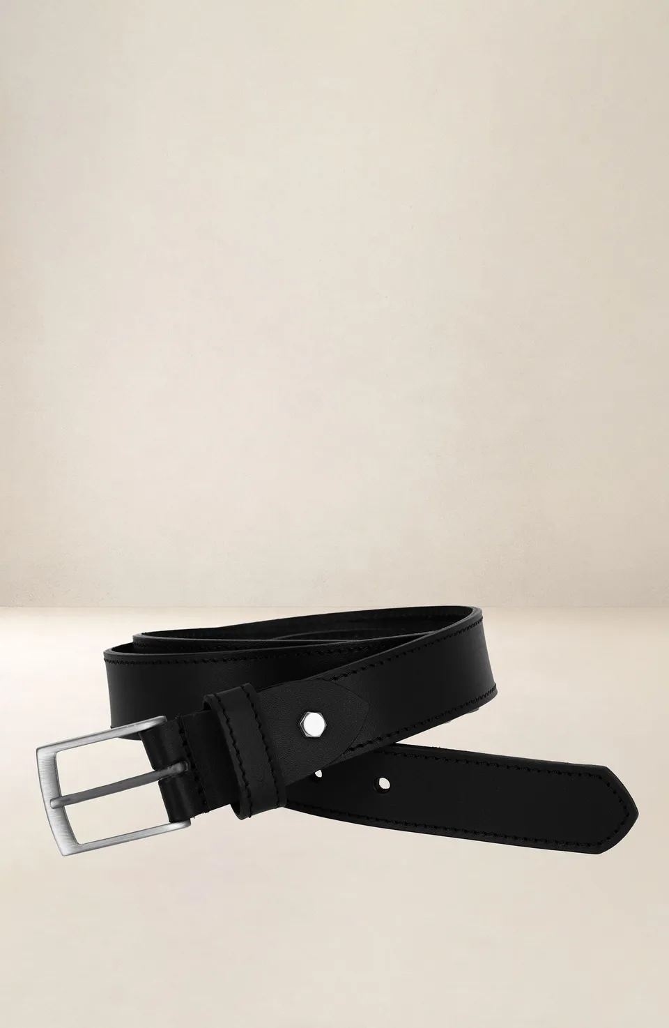les-ateliers-four-s-basilic-ceinture-homme-noir-110-cm image 1