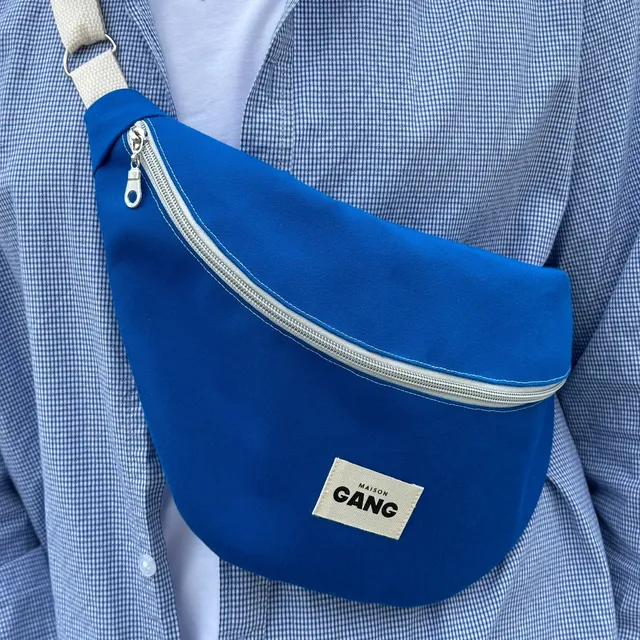 maison-gang-sac-banane-bleu-zip-dor-imperm-able image 1