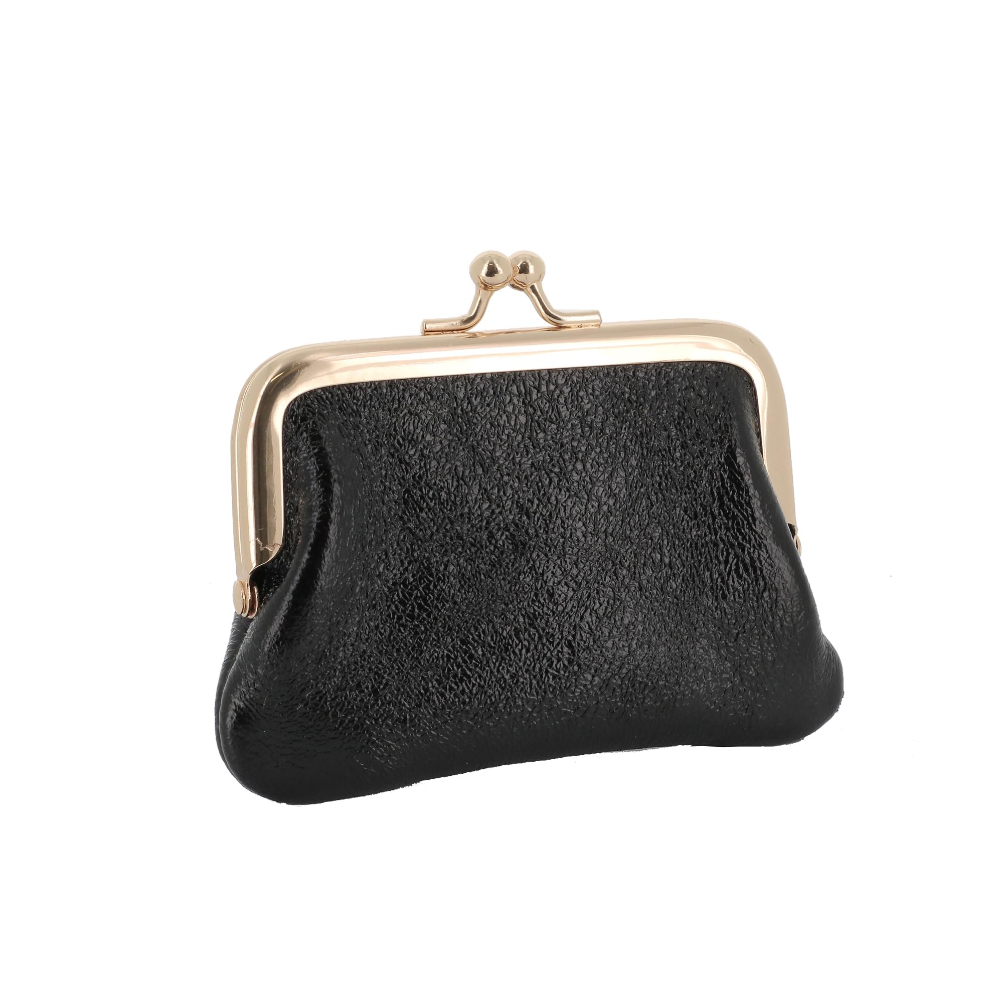 double-tree-petit-porte-monnaie-cuir-iris-femme-noir image 2