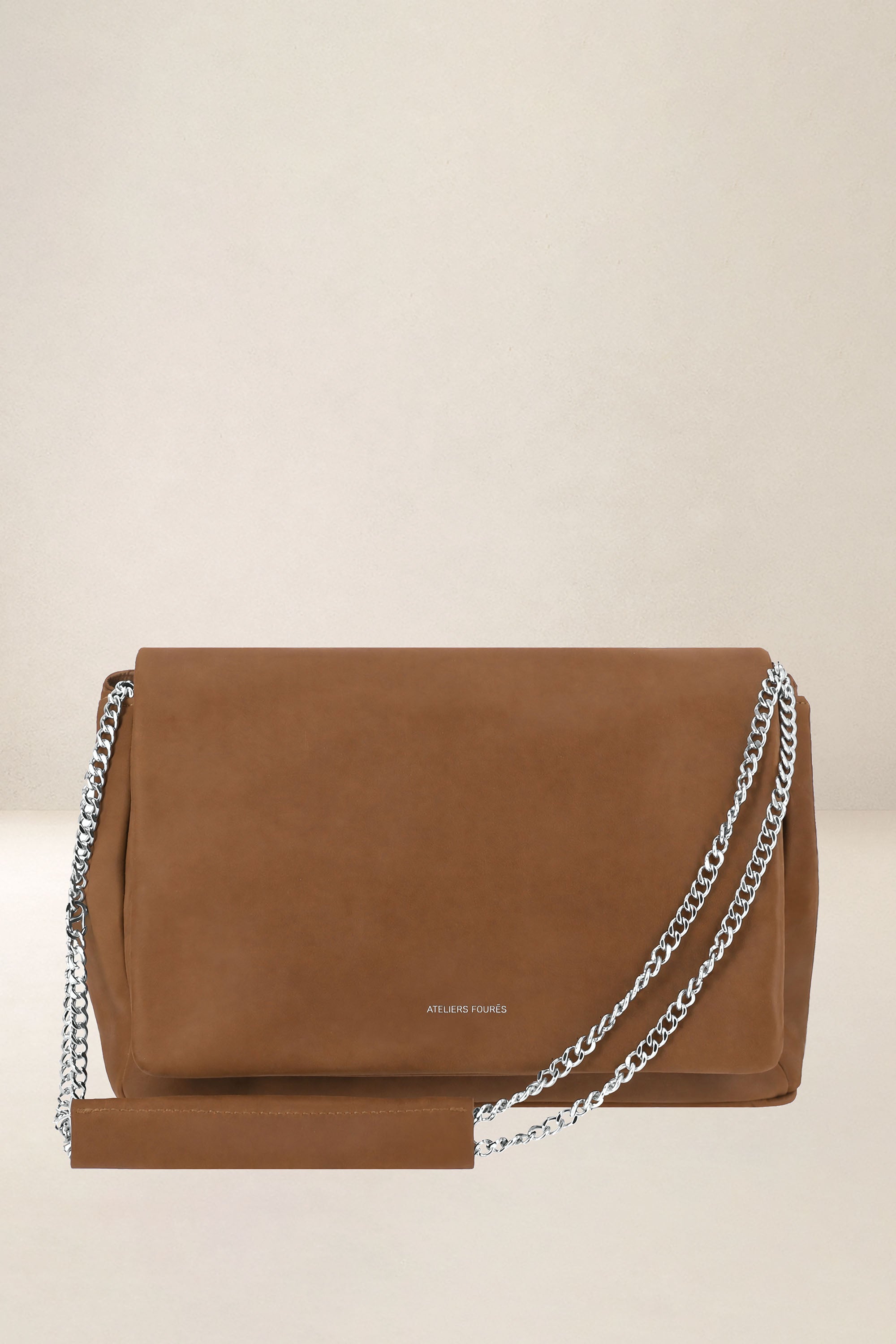 les-ateliers-four-s-thalassa-sac-main-cuir-kaki-grand-format image 5