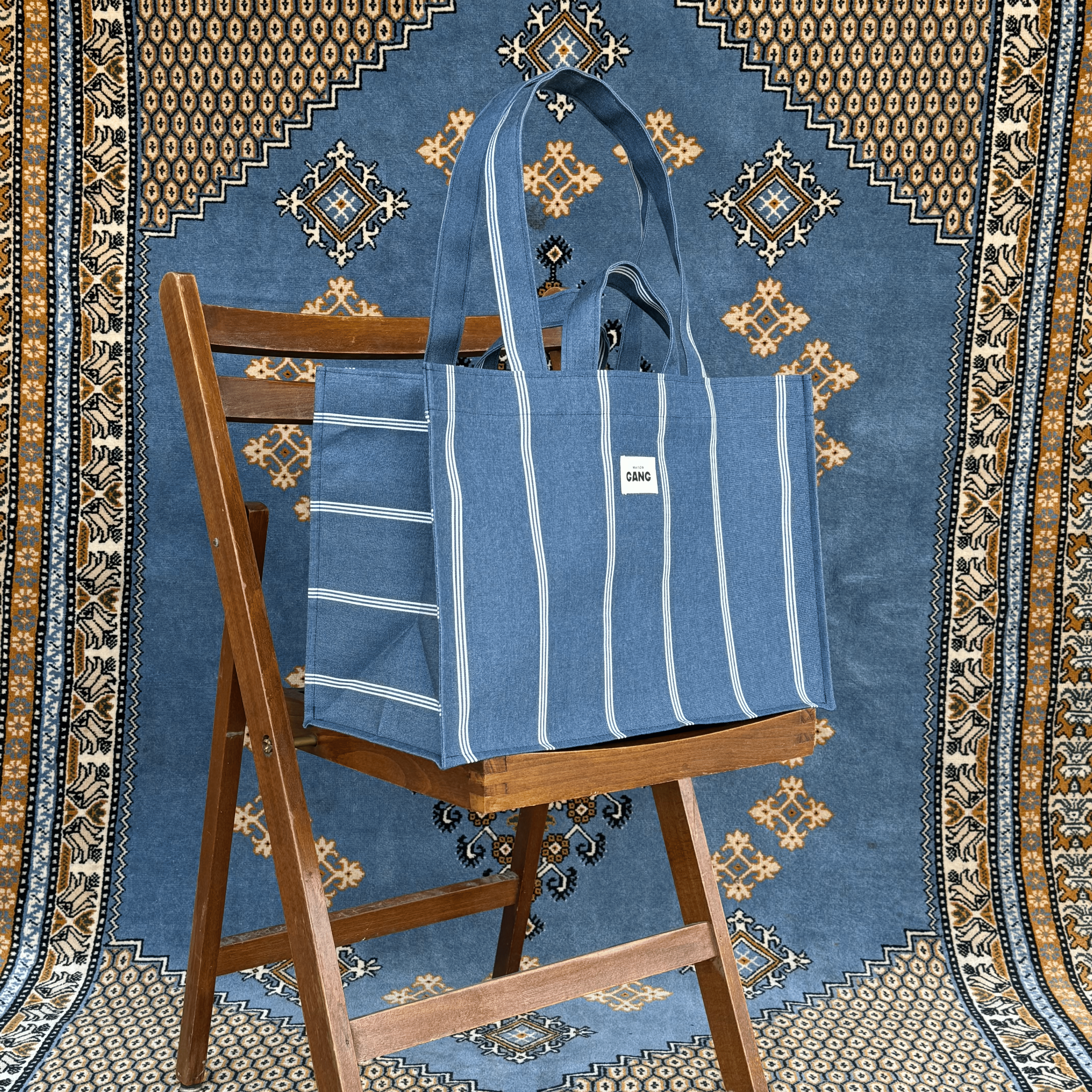 maison-gang-billie-jean-cabas-upcycl-toile-de-store-30x40 image 2
