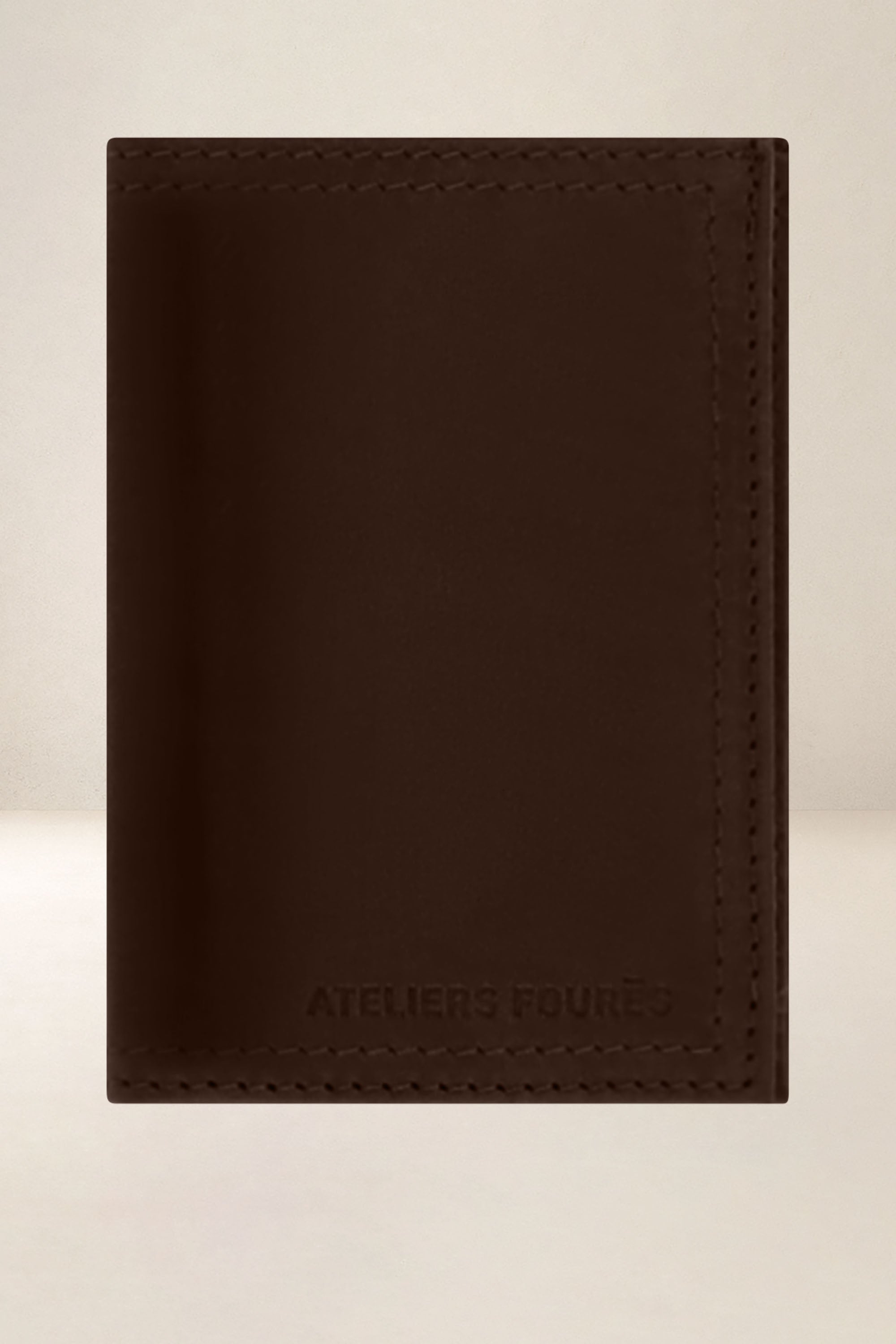 les-ateliers-four-s-platon-portefeuille-compact-cuir-caf image 3