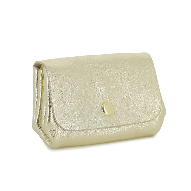 double-tree-mini-porte-monnaie-cuir-dor-enveloppe image 1