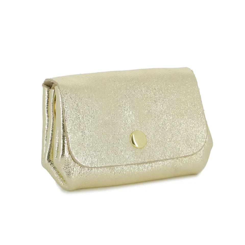 double-tree-mini-porte-monnaie-cuir-dor-enveloppe image 1