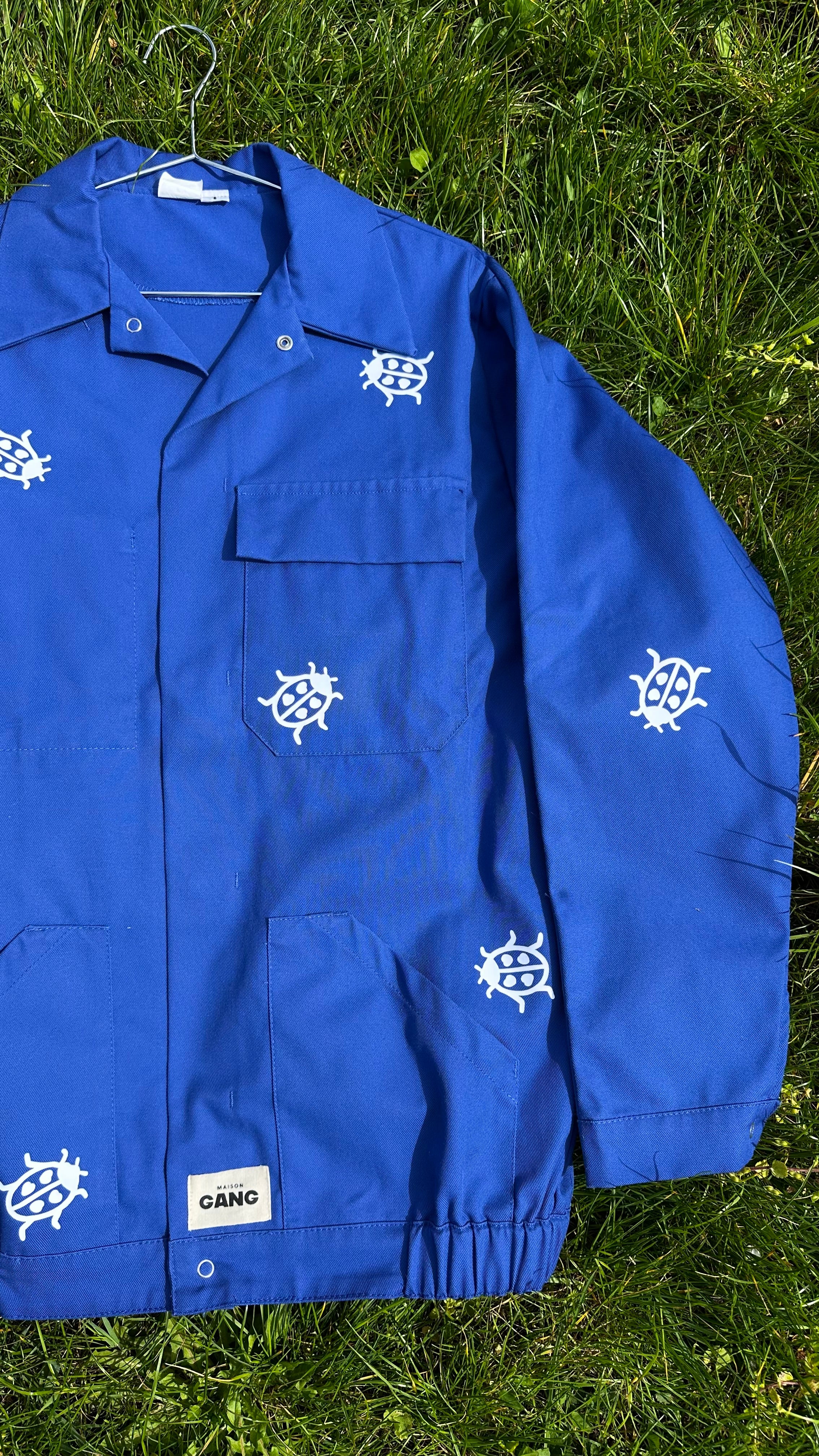 maison-gang-coccinelle-veste-de-travail-bleue-taille-1 image 3