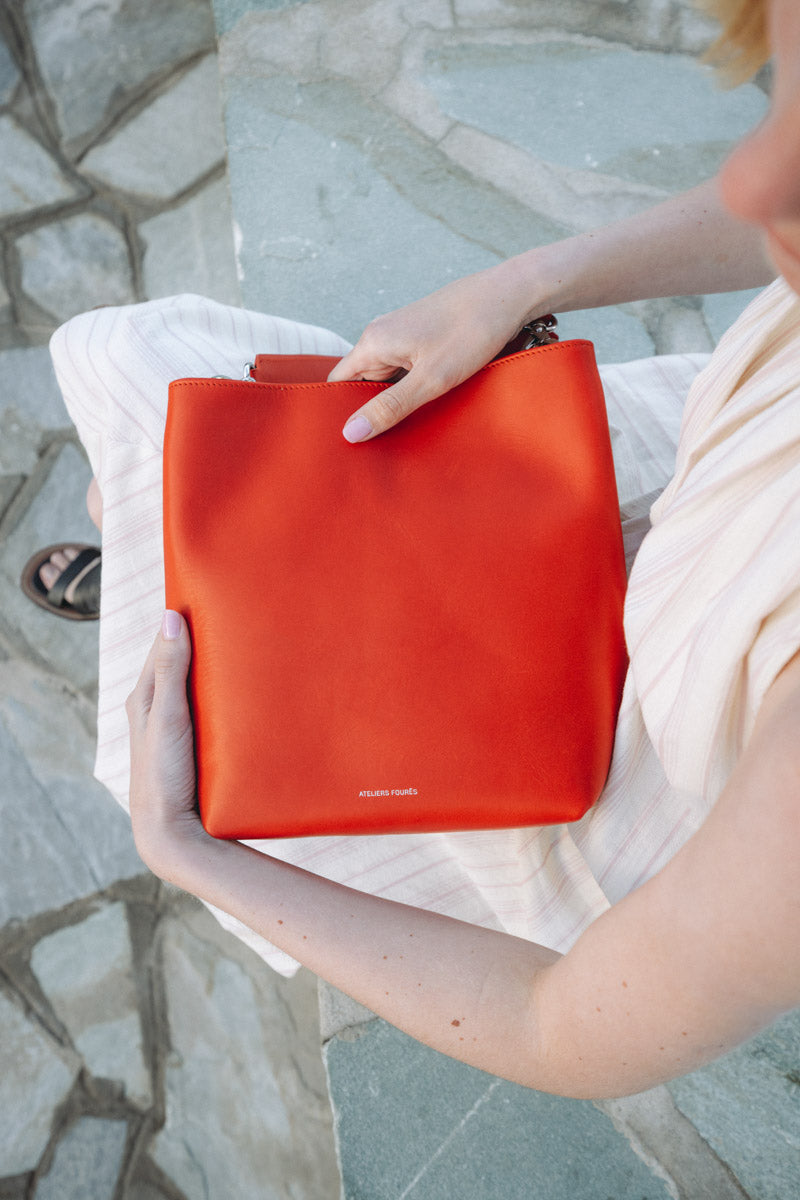 les-ateliers-four-s-alceste-sac-seau-cuir-caf-grand image 3