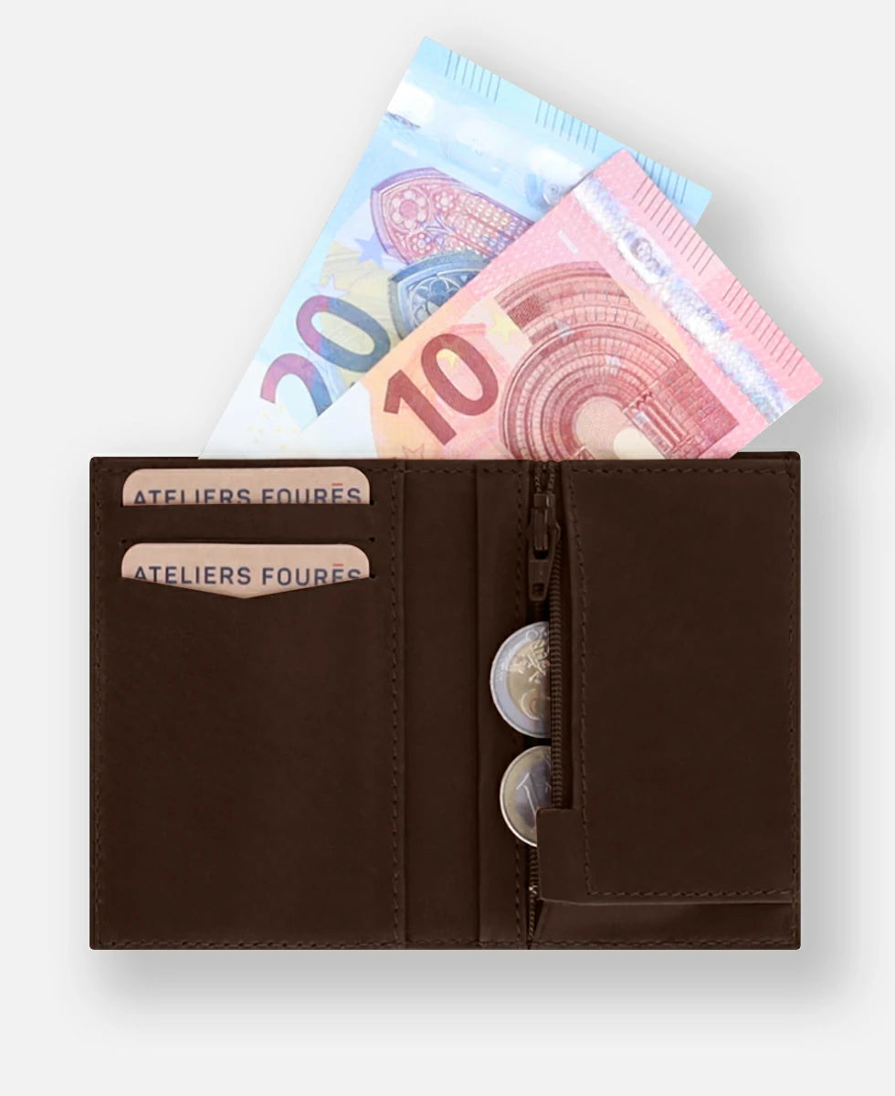 les-ateliers-four-s-platon-portefeuille-compact-cuir-caf image 4