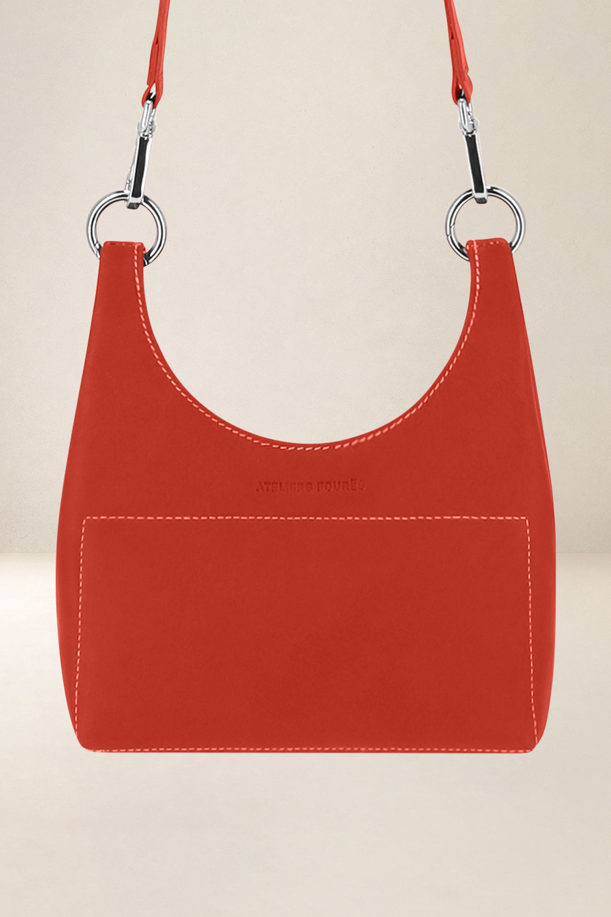 les-ateliers-four-s-amazone-sac-mini-cuir-orange-confite image 4