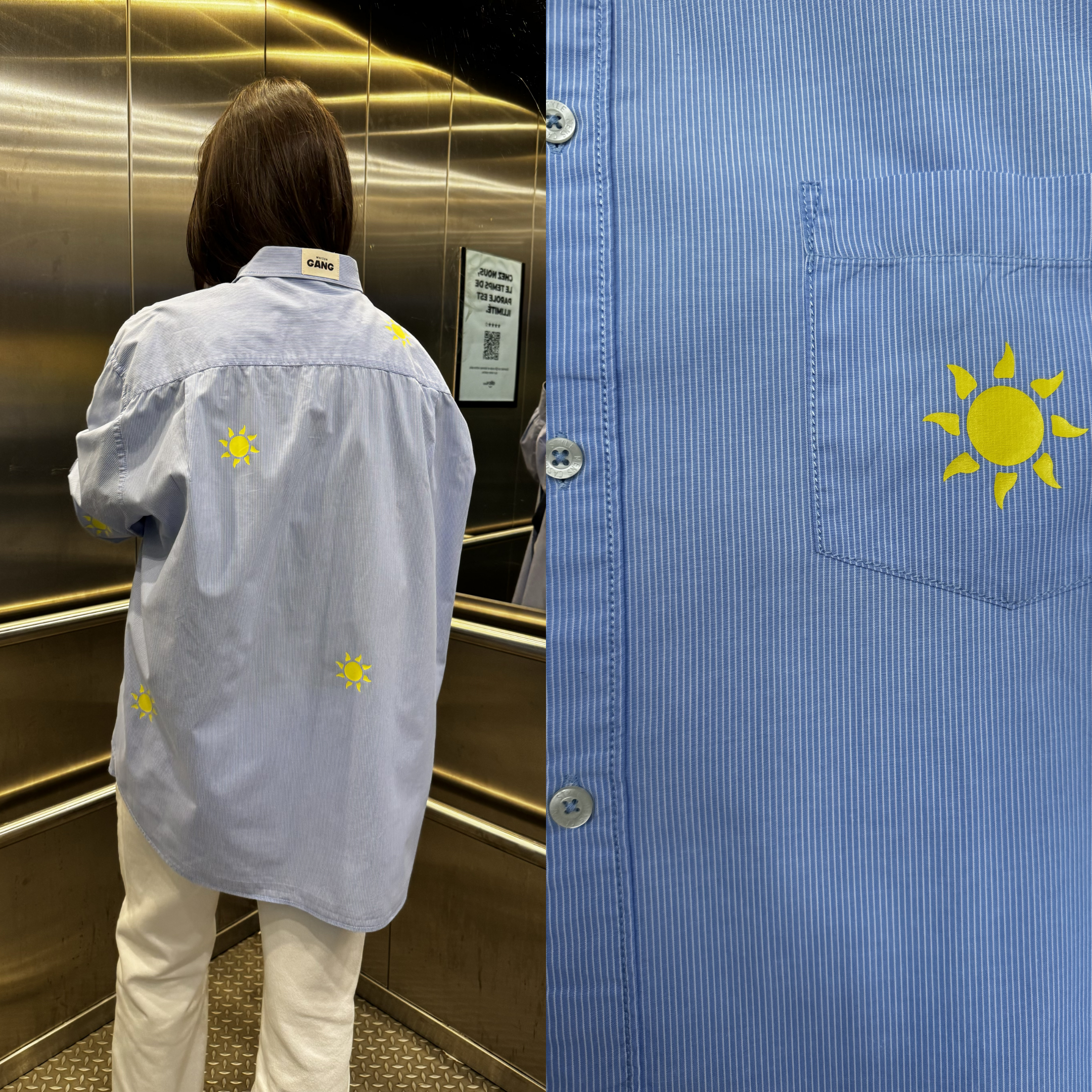 maison-gang-chemise-upcycl-e-rayures-bleu-soleil-tu image 2