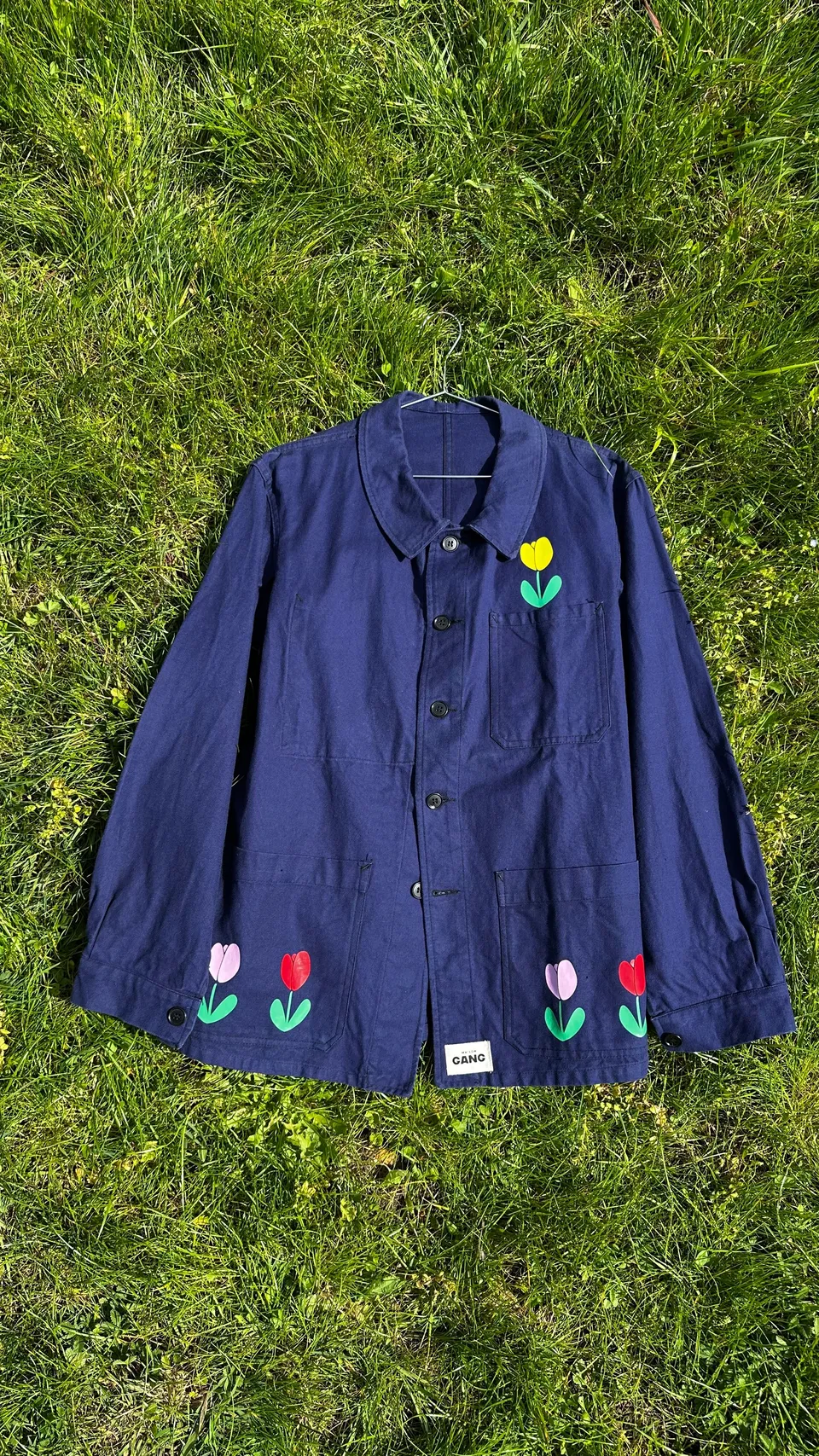 maison-gang-vestes-de-travail-tulipe-veste-bleue-tu-unisexe image 1