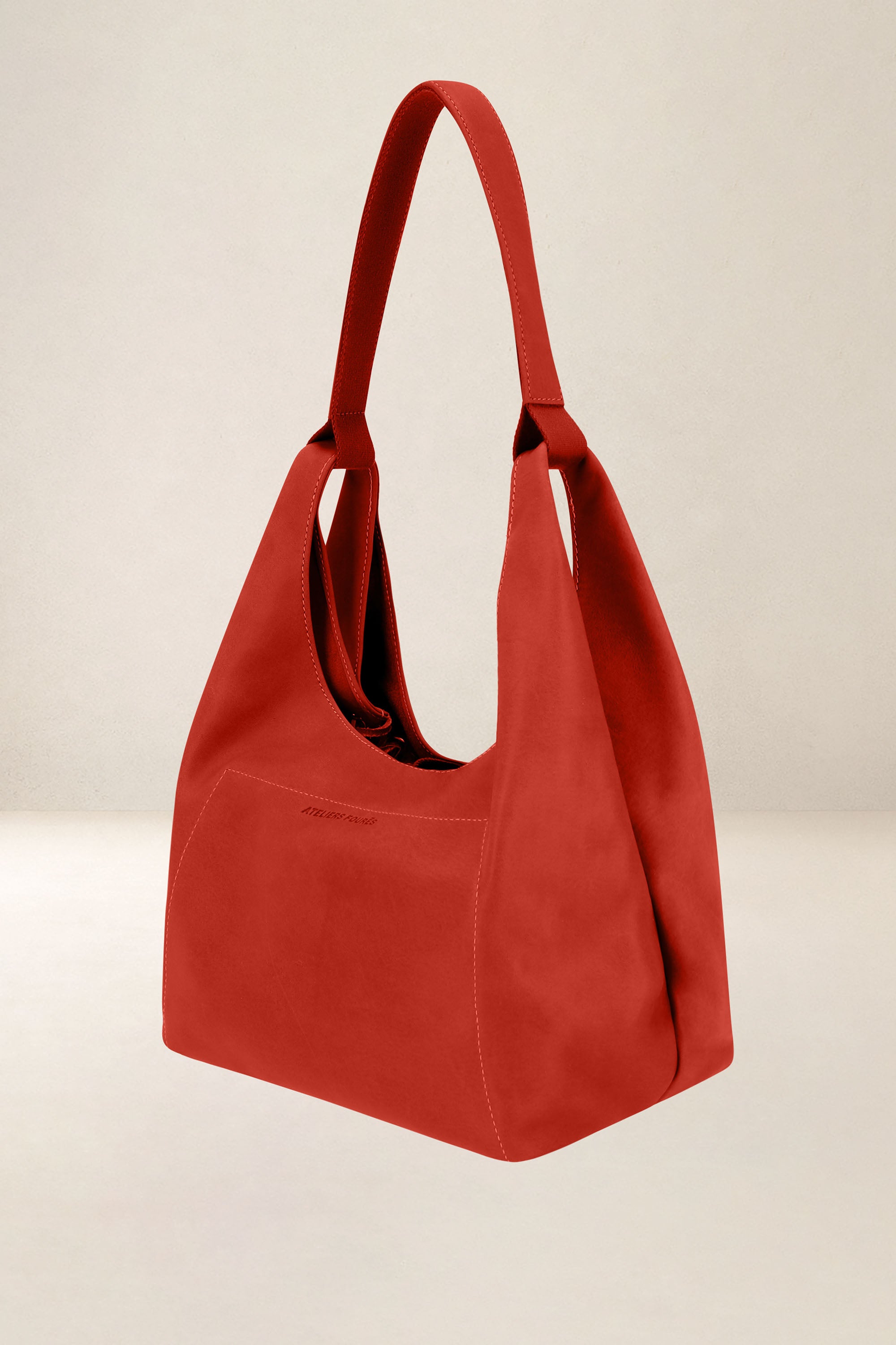 les-ateliers-four-s-amazone-cabas-cuir-orange-confite image 5