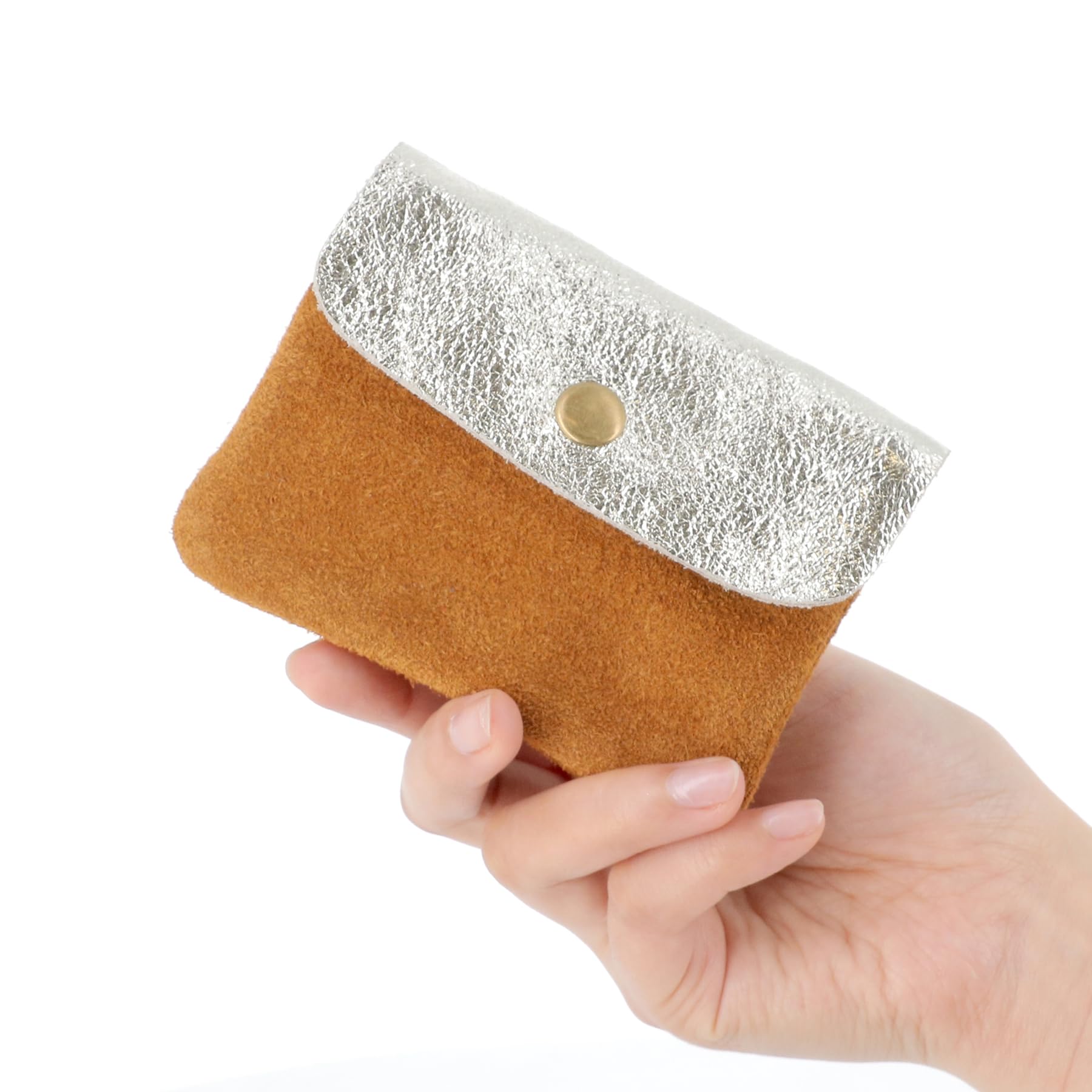 double-tree-porte-monnaie-cuir-camel-petit-portefeuille-femme-iris image 3