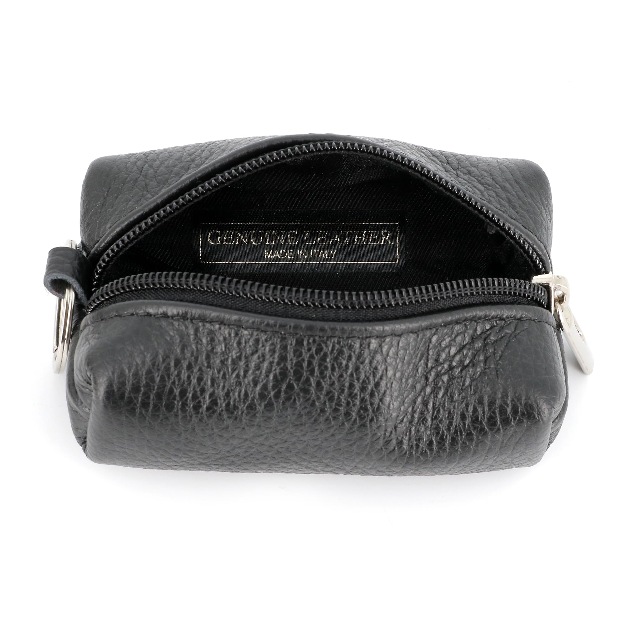 double-tree-porte-monnaie-cuir-grain-noir-porte-cl-s-zip image 3