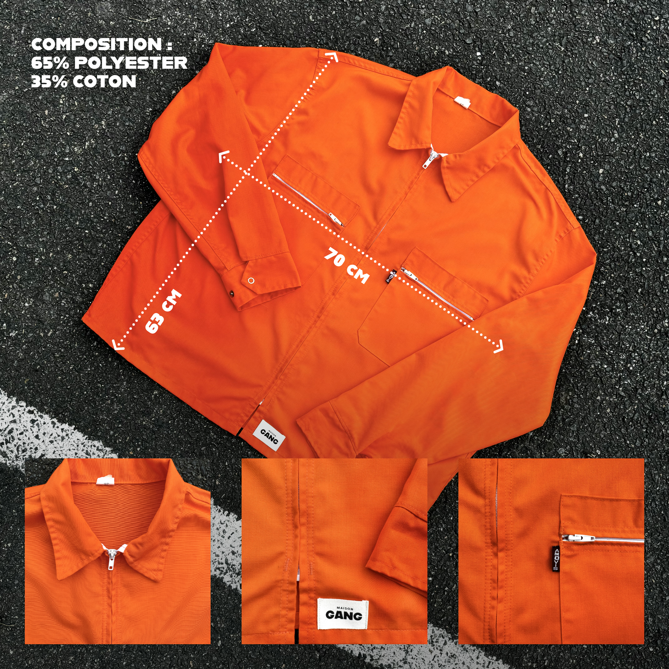 maison-gang-vestes-de-travail-orange-gr-ce-soleil-veste-tu image 1