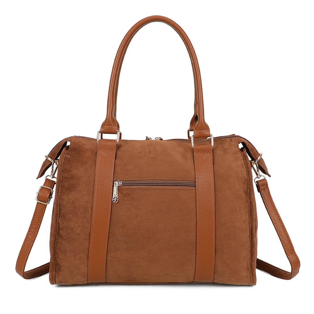 double-tree-sac-bowling-bandouli-re-cabas-femme-marron image 4