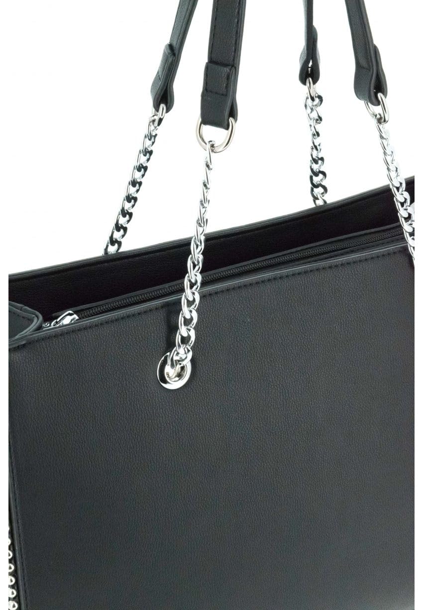 double-tree-sac-main-cha-ne-perle-noir-xl-a4 image 7