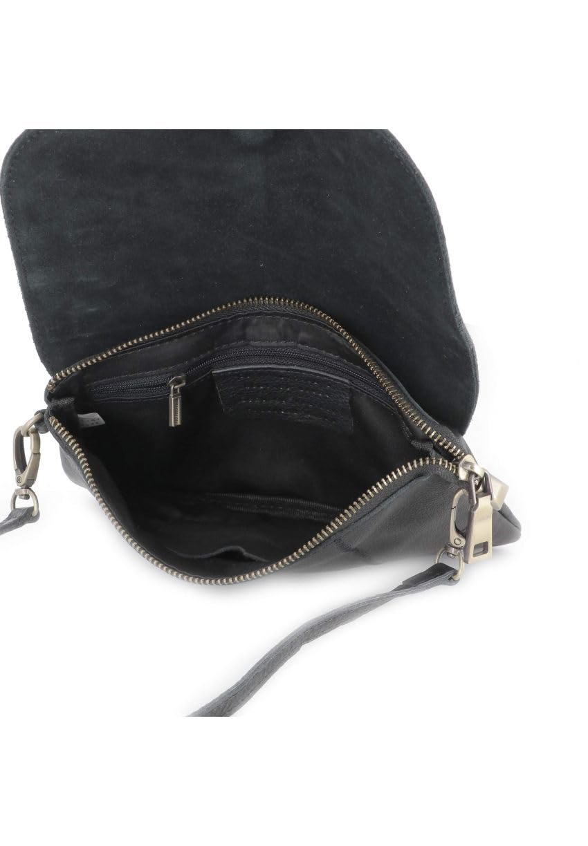 double-tree-mini-sac-bandouli-re-cuir-souple-noir-magn-tique image 5