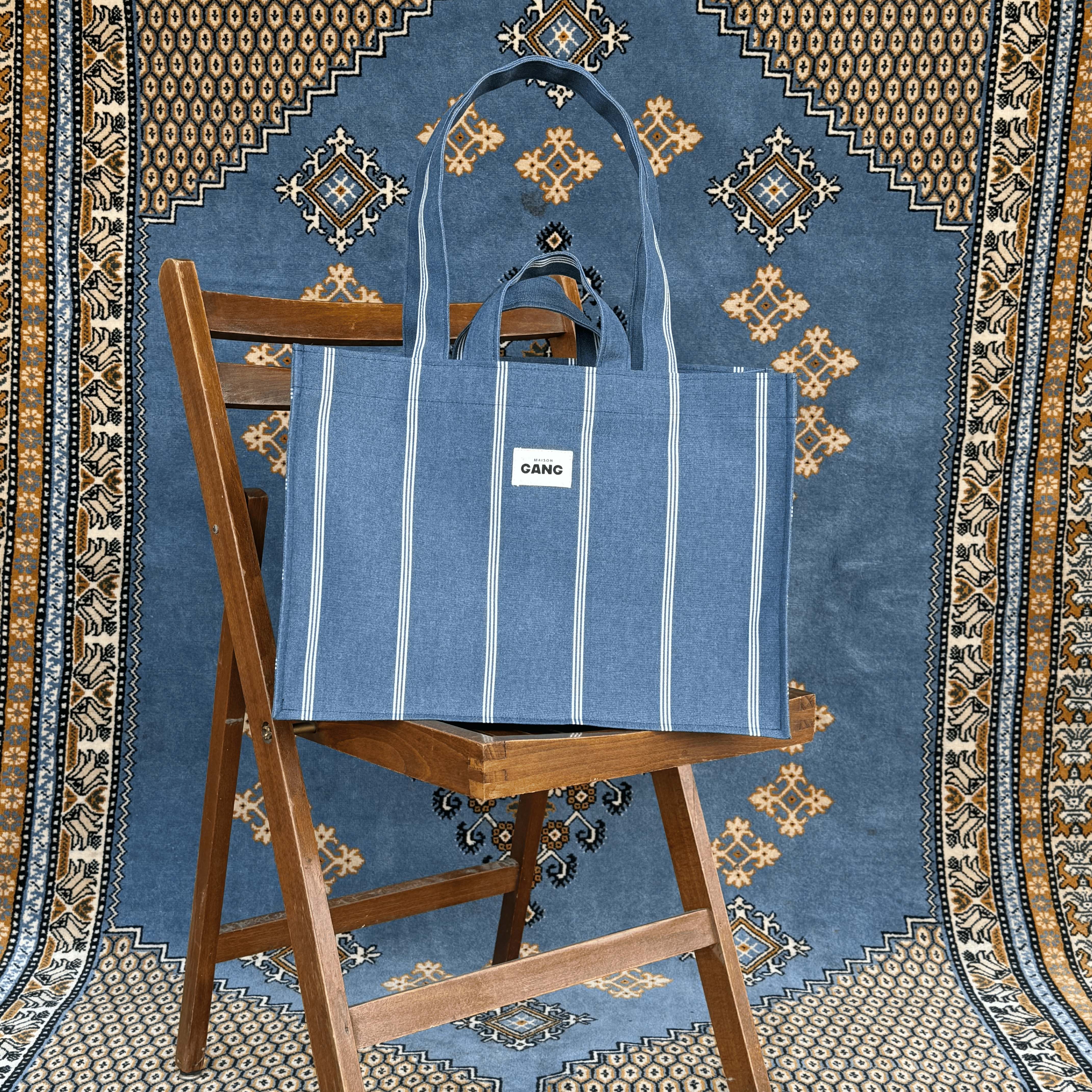 maison-gang-billie-jean-cabas-upcycl-toile-de-store-30x40 image 1