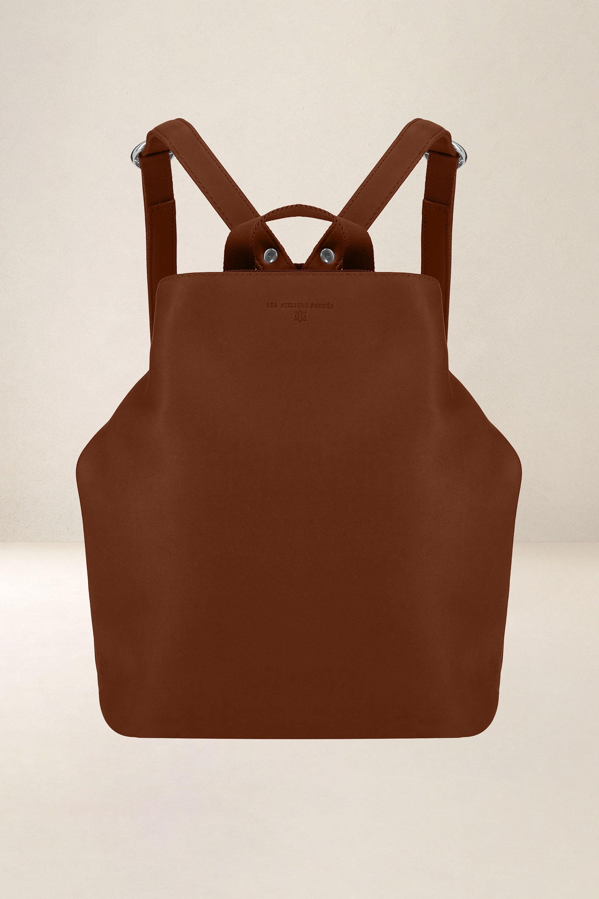 les-ateliers-four-s-psych-sac-dos-cuir-fauve image 1