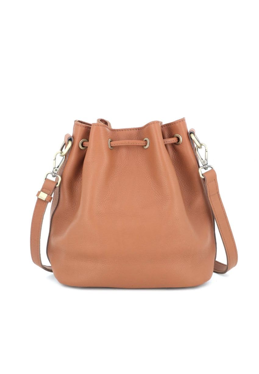 double-tree-sac-seau-bandouli-re-cuir-cordon-serrage-22-cm image 3