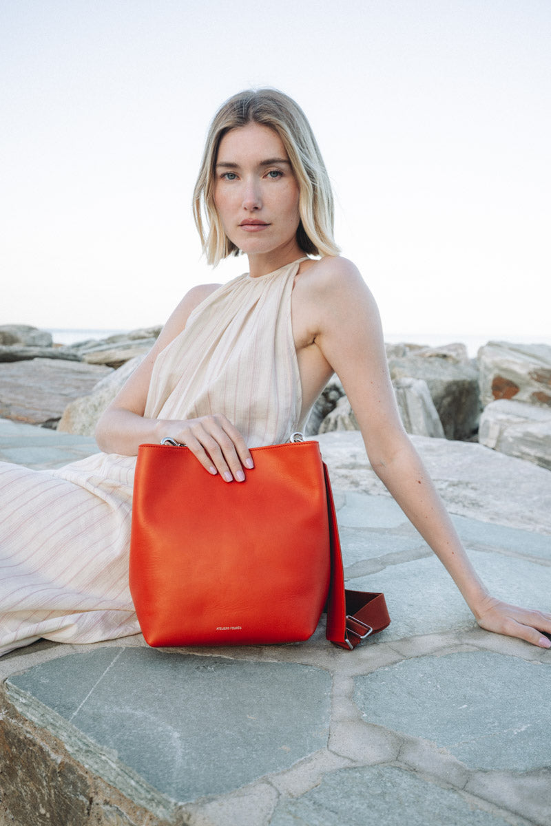 les-ateliers-four-s-alceste-sac-seau-cuir-caf-grand image 2