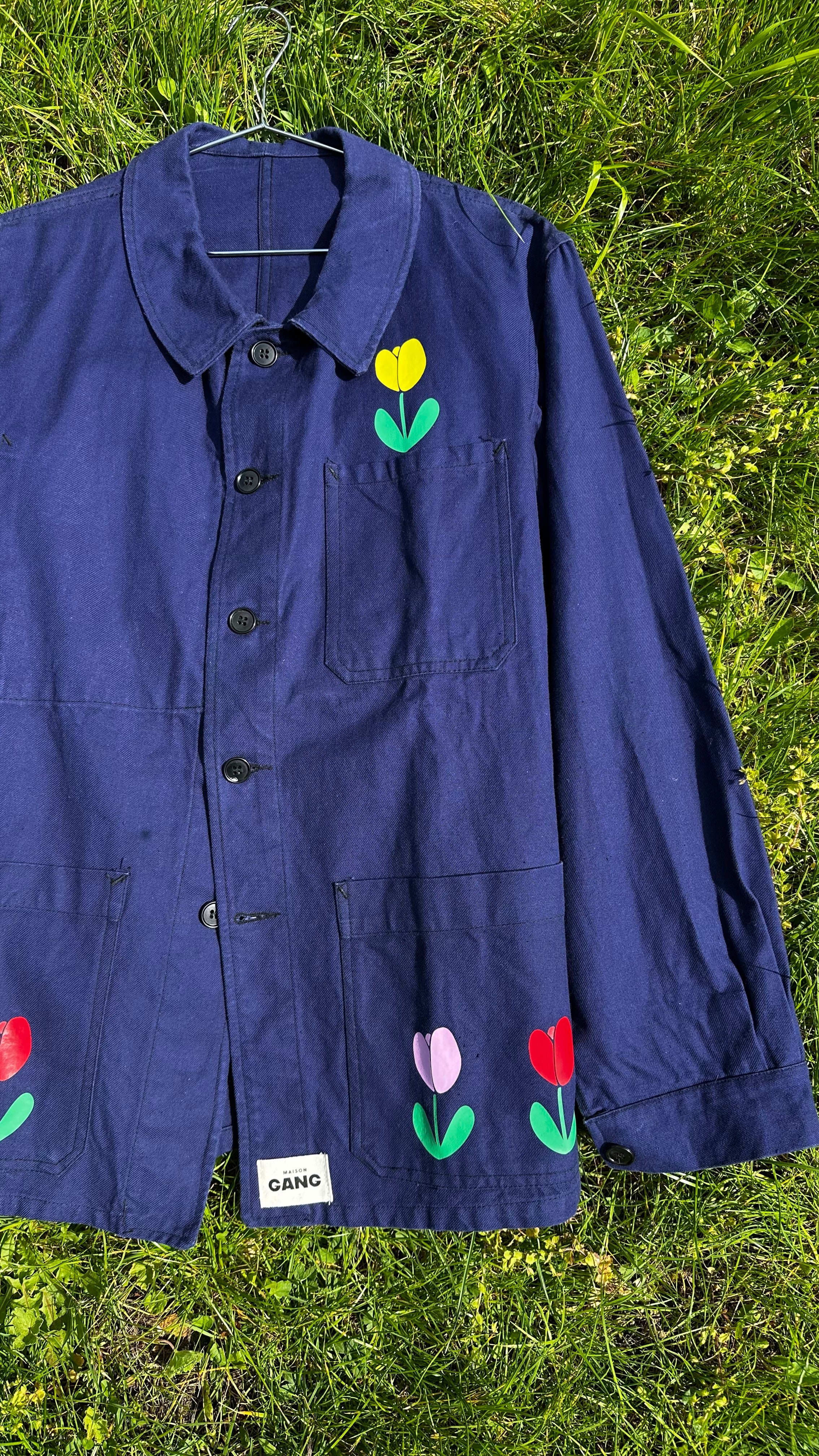 maison-gang-vestes-de-travail-tulipe-veste-bleue-tu-unisexe image 3