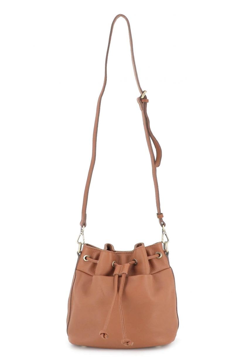 double-tree-sac-seau-bandouli-re-cuir-cordon-serrage-22-cm image 4