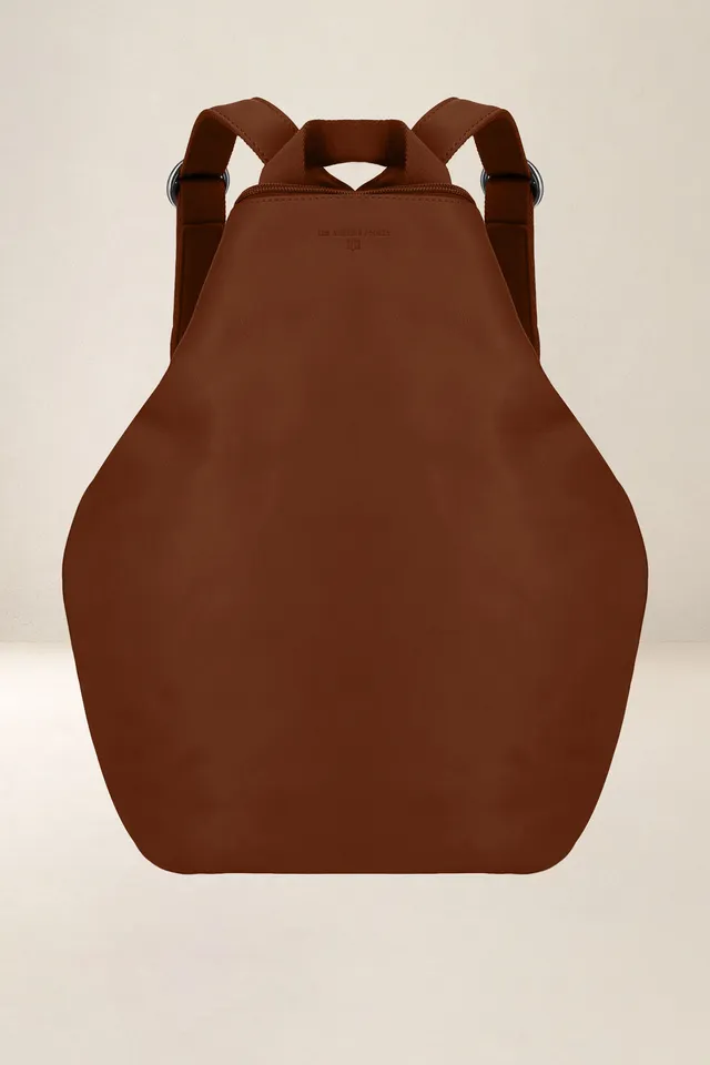 les-ateliers-four-s-psych-sac-dos-cuir-orange-confite image 1