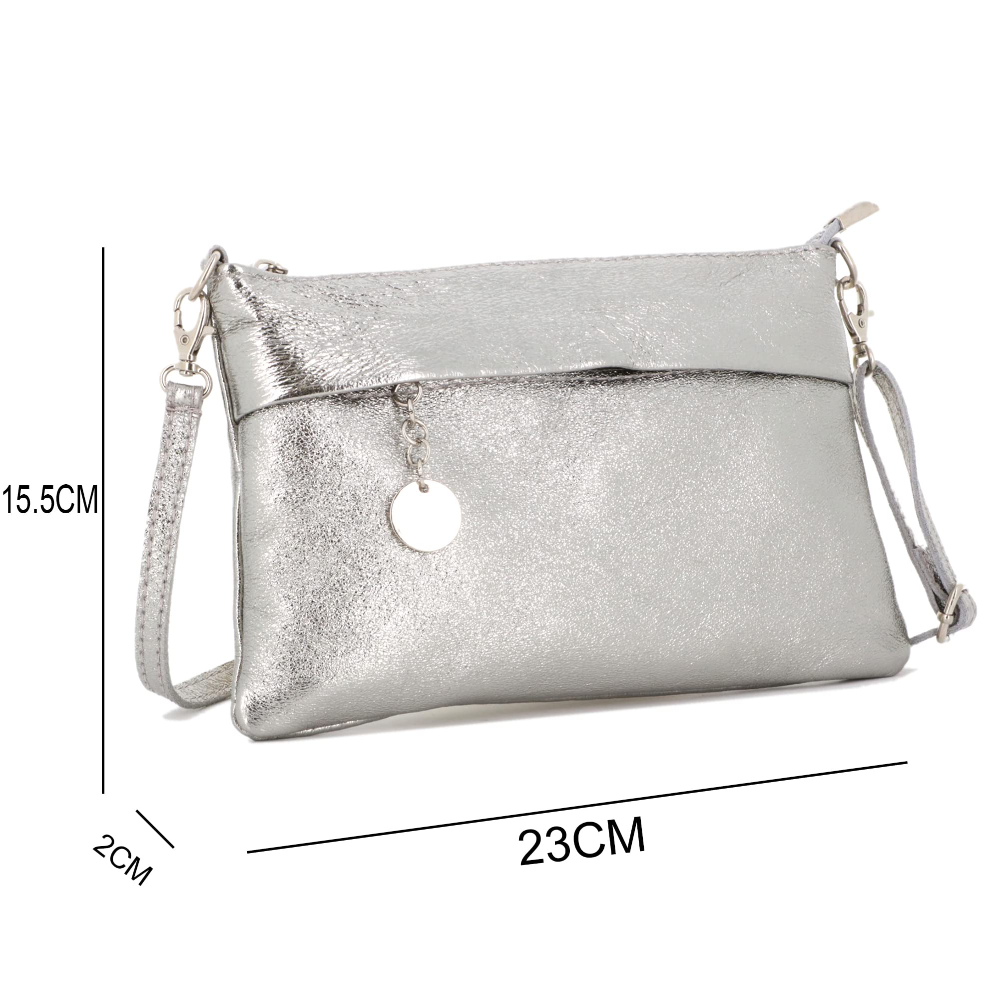 double-tree-petit-sac-bandouli-re-cuir-iris-argent-soir-e image 2