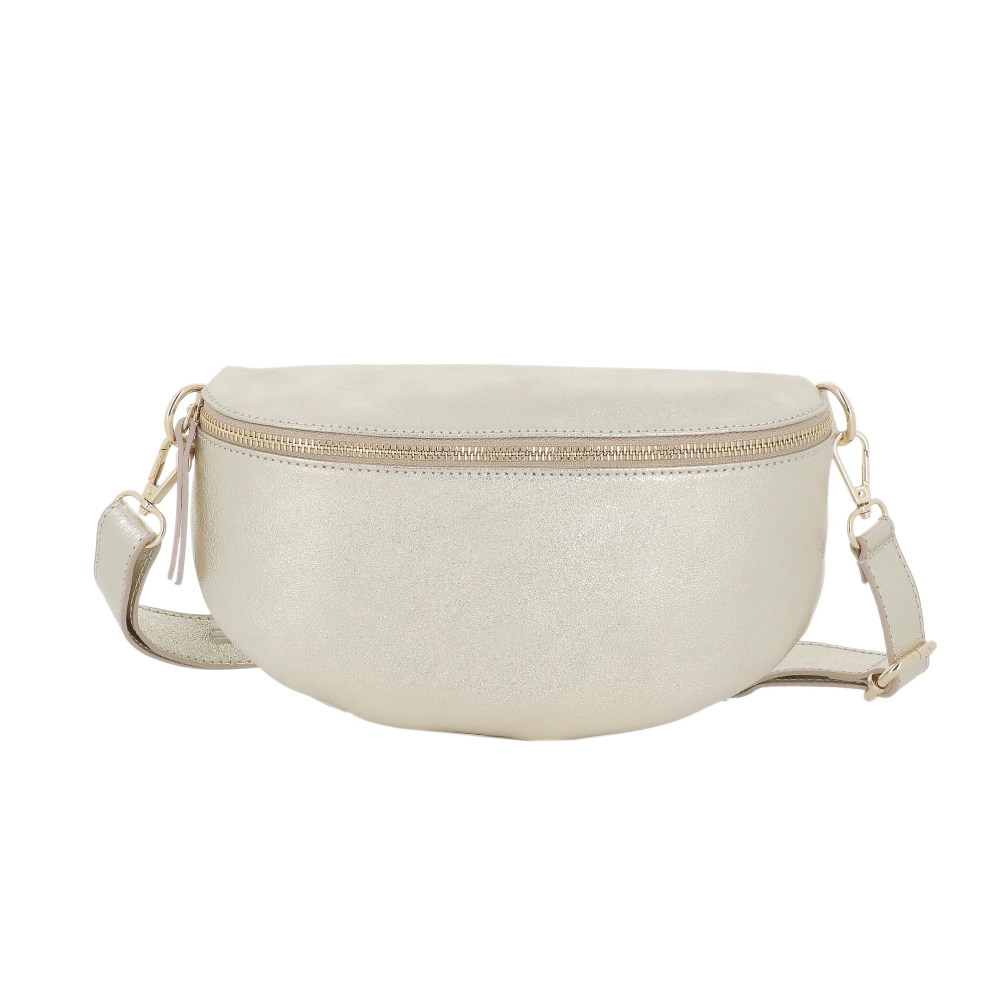 double-tree-sac-banane-cuir-iris-bandouli-re-femme-dor image 1