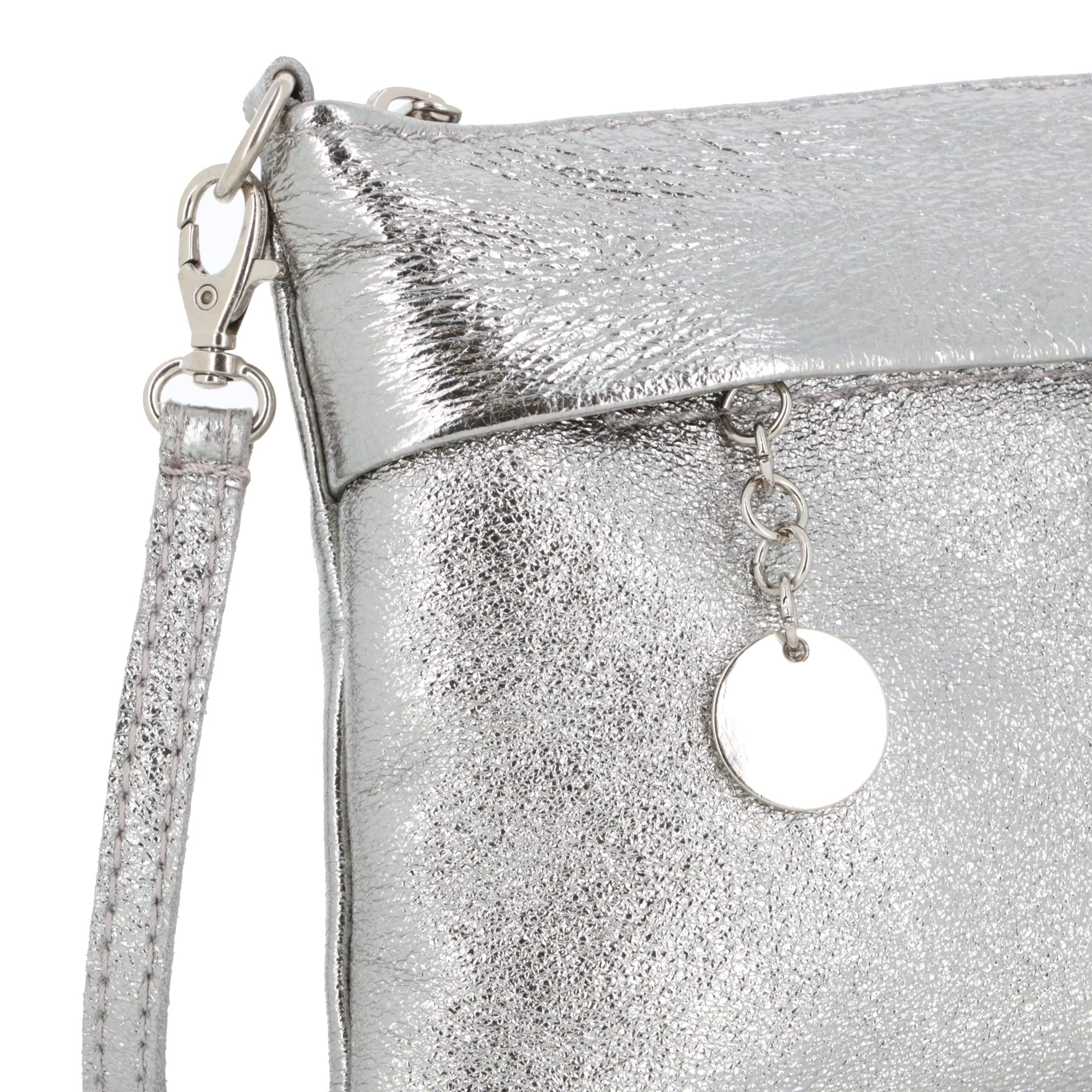 double-tree-petit-sac-bandouli-re-cuir-iris-argent-soir-e image 6