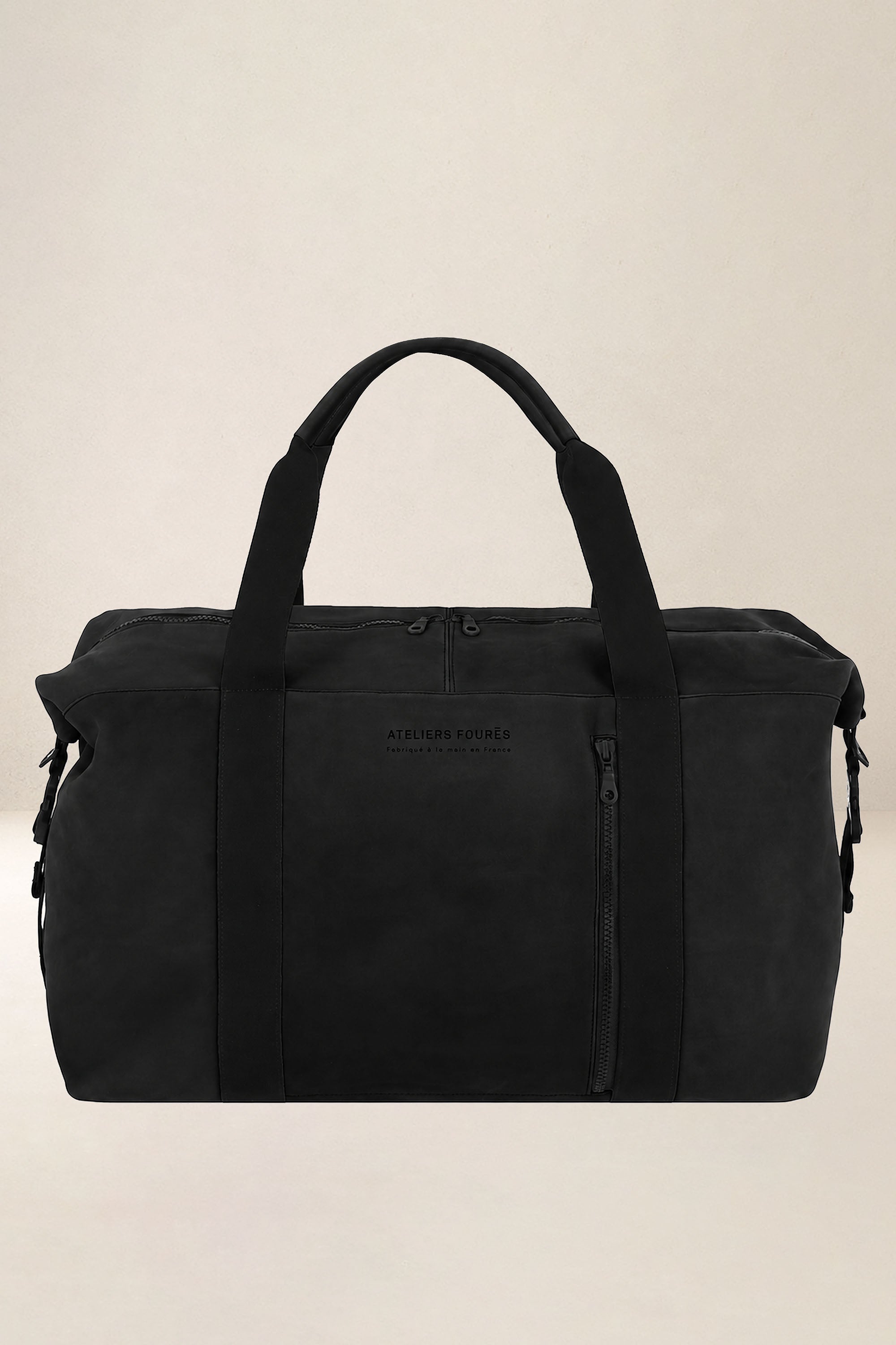 les-ateliers-four-s-socrate-sac-voyage-kaki-cuir-lwg image 1