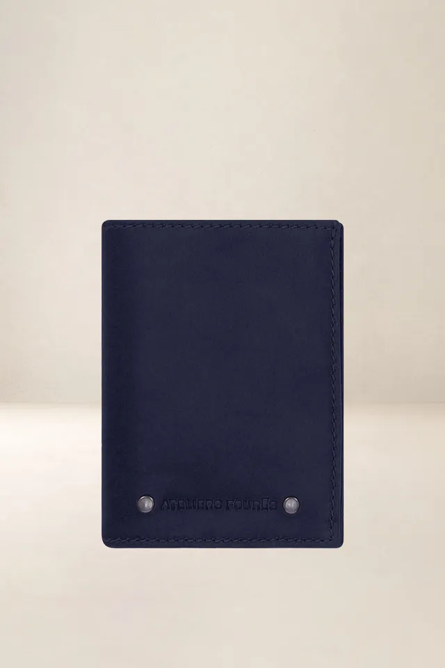 les-ateliers-four-s-rhodes-porte-cartes-cuir-marine image 1