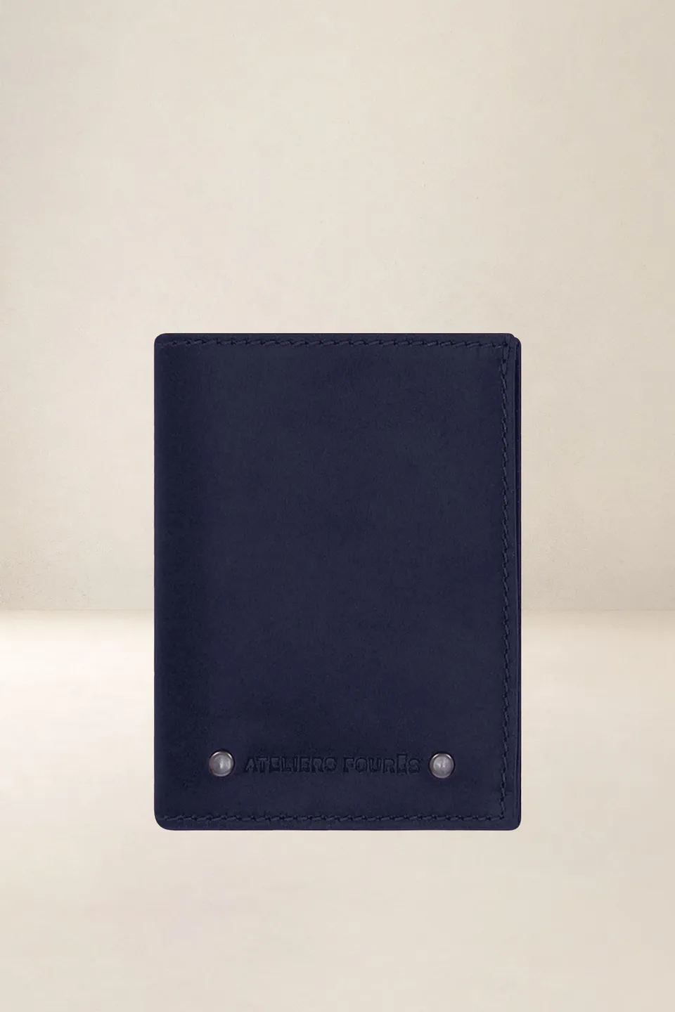 les-ateliers-four-s-rhodes-porte-cartes-cuir-marine image 1
