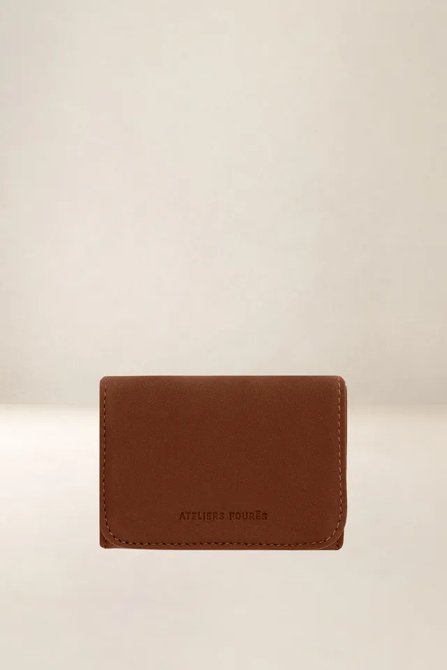 les-ateliers-four-s-erato-porte-monnaie-orange-confite-compact image 1
