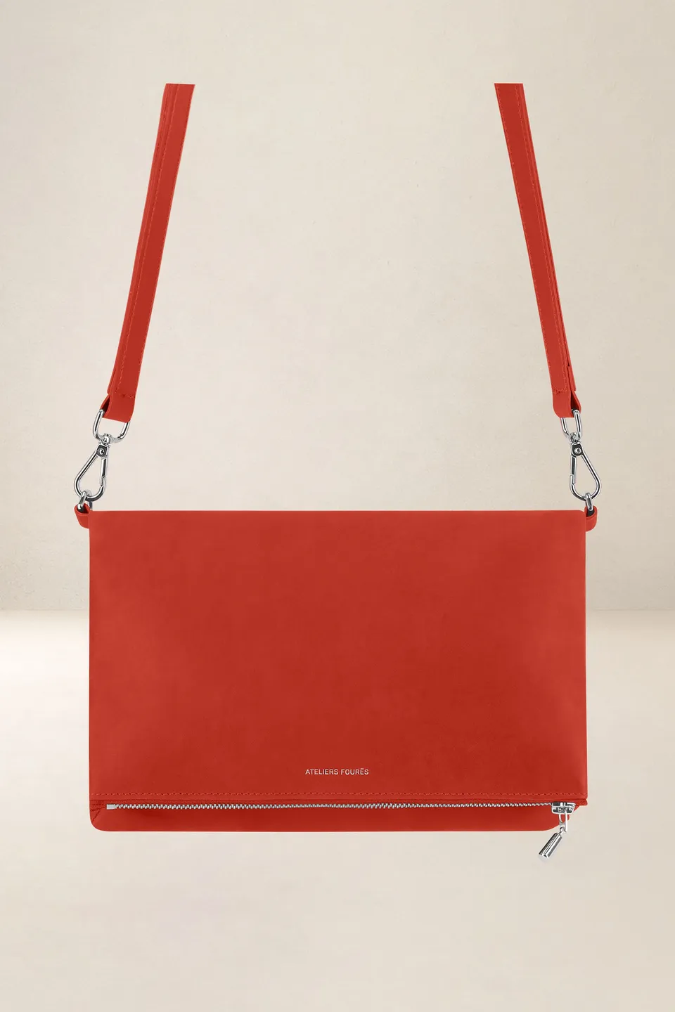 les-ateliers-four-s-myc-ne-pochette-cuir-kaki image 1