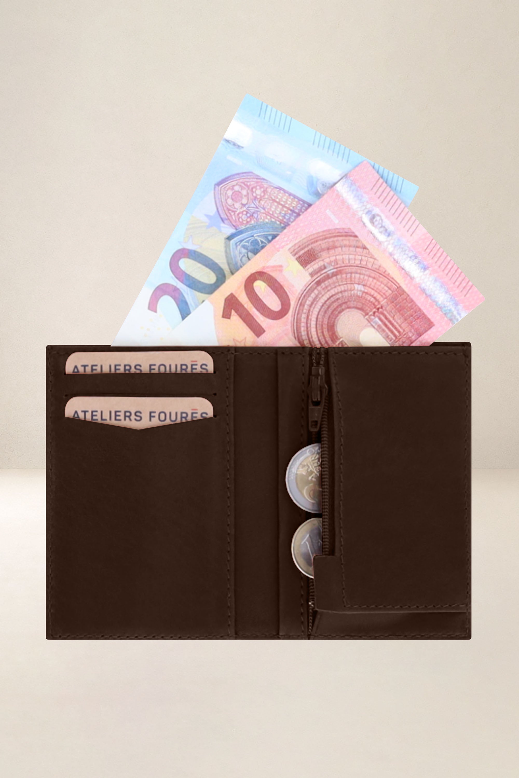 les-ateliers-four-s-platon-portefeuille-compact-cuir-caf image 6