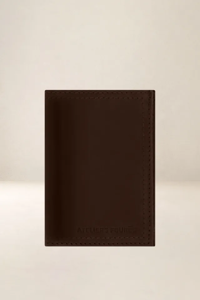les-ateliers-four-s-platon-portefeuille-compact-cuir-caf image 1