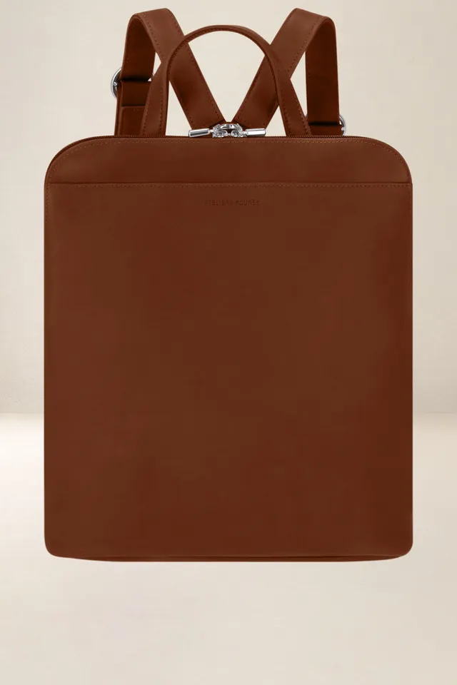 les-ateliers-four-s-androm-de-sac-dos-cuir-fauve image 1